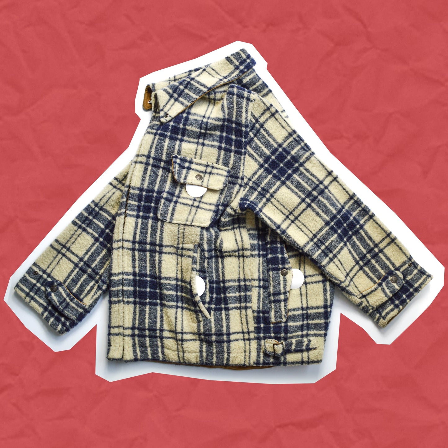 Boneville Plaid Wool Fleece Hunter Jacket (~L~)