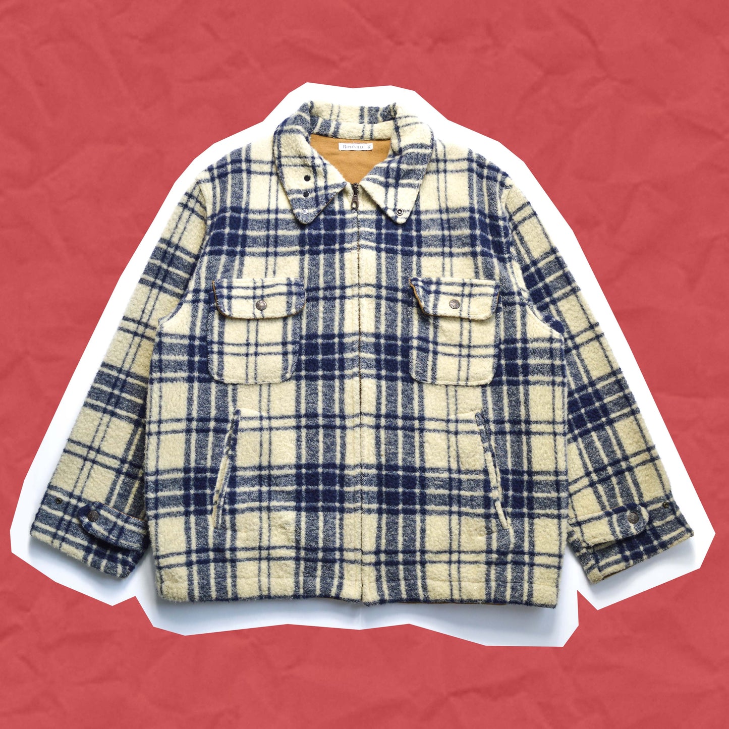 Boneville Plaid Wool Fleece Hunter Jacket (~L~)