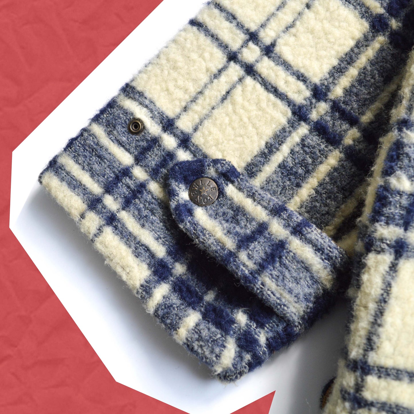 Boneville Plaid Wool Fleece Hunter Jacket (~L~)