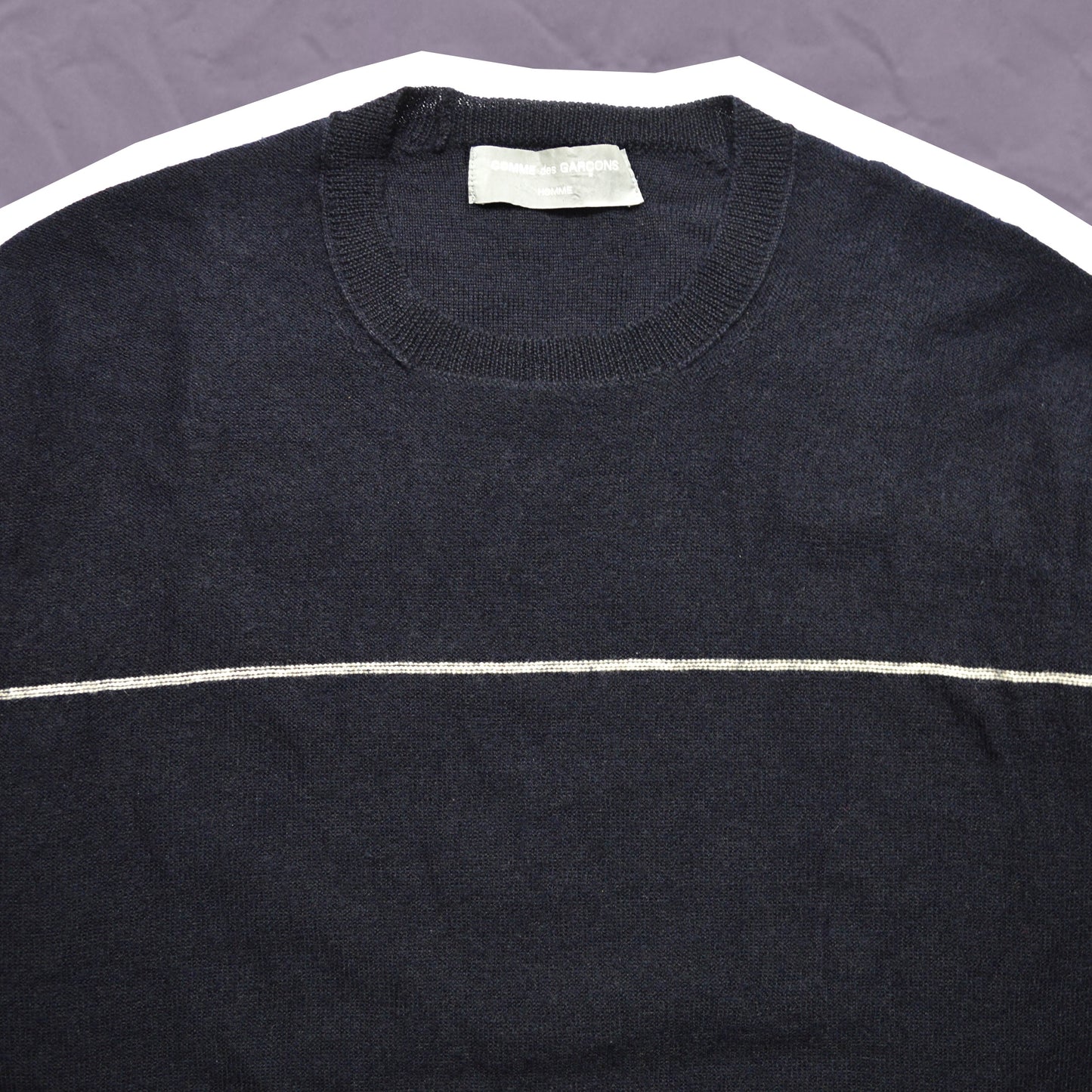 Comme Des Garçons Homme 1993 Contrasting Hem Knit Jumper (~M~)