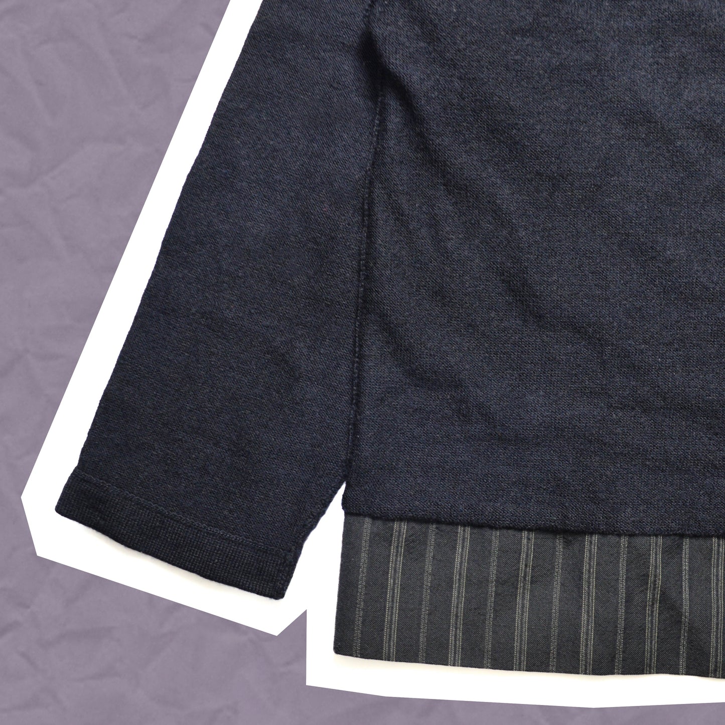 Comme Des Garçons Homme 1993 Contrasting Hem Knit Jumper (~M~)