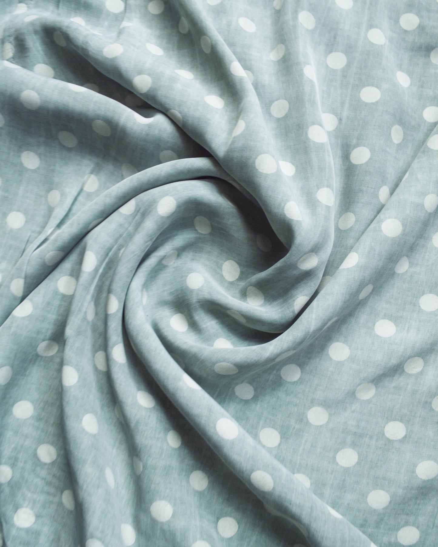 Comme Des Garçons Homme 1994 Minty Marbled Grey Rayon Polka Shirt (L~XL)