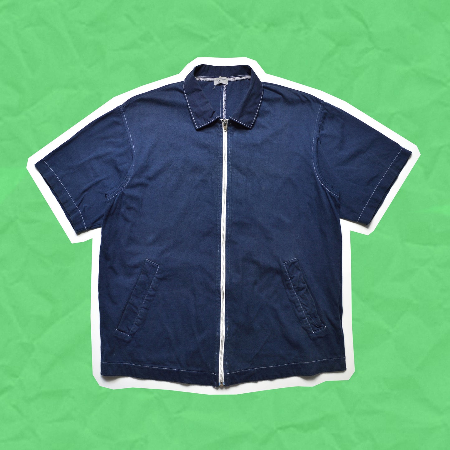 Comme Des Garçons Homme 1999 Object Dyed Navy Zip Up (~M~)
