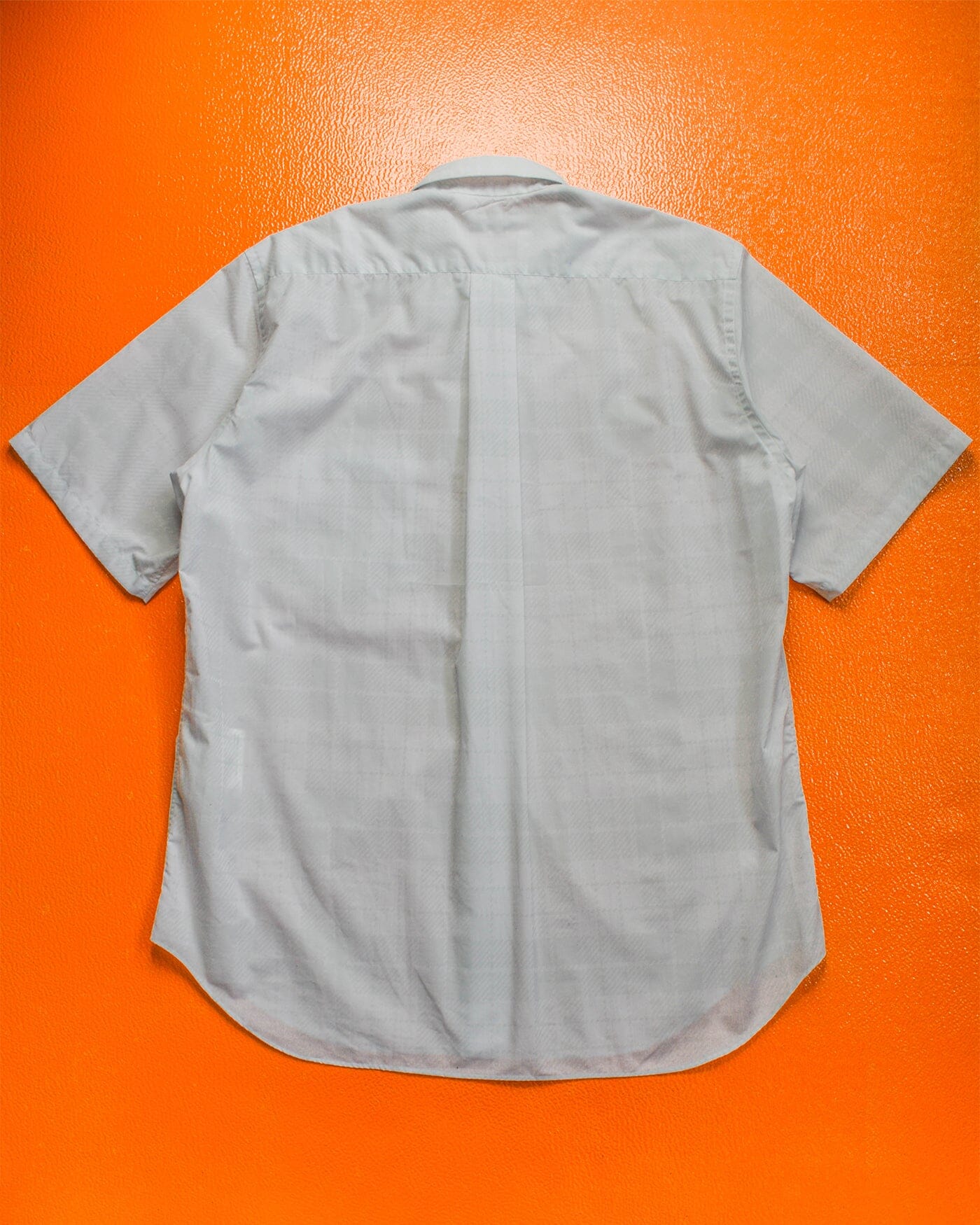 Comme Des Garçons Homme 2001 Subtle Tonal Plaid Velcro Closure Shirt (~L~)