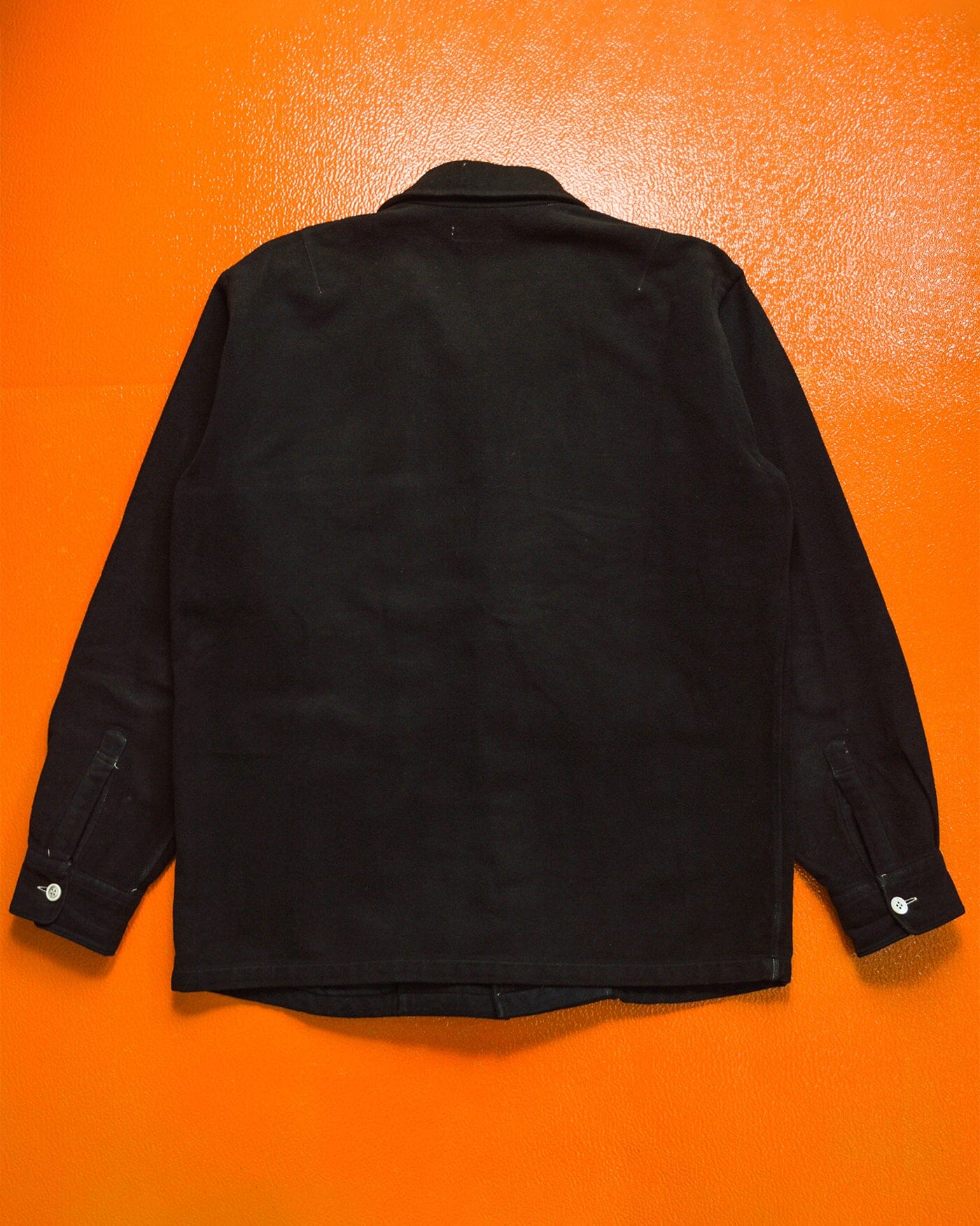 Comme Des Garçons Homme 2002 Garment Dyed Black Boxy Over Shirt (~M~)