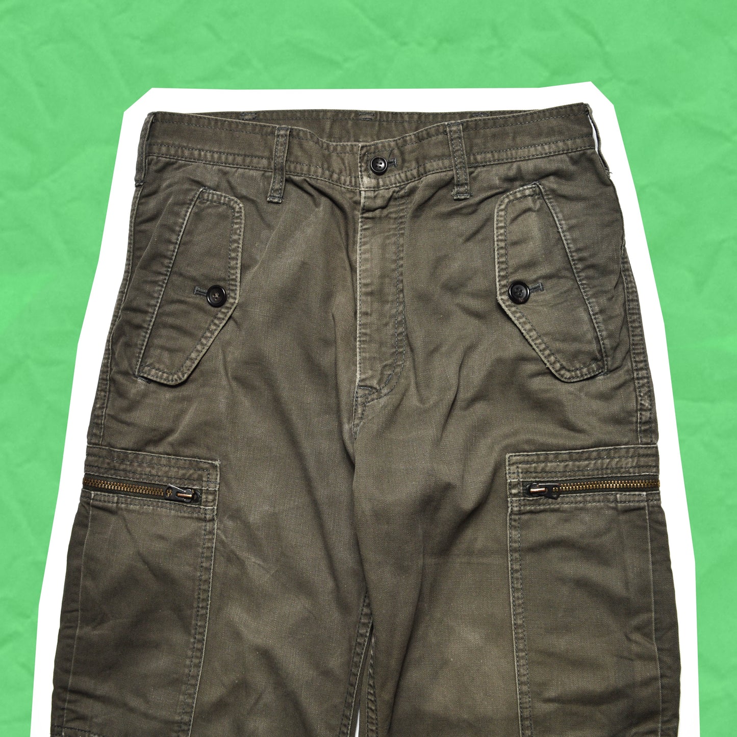Comme Des Garçons Homme 2007 Mud Grey Cargo Pants (SS)
