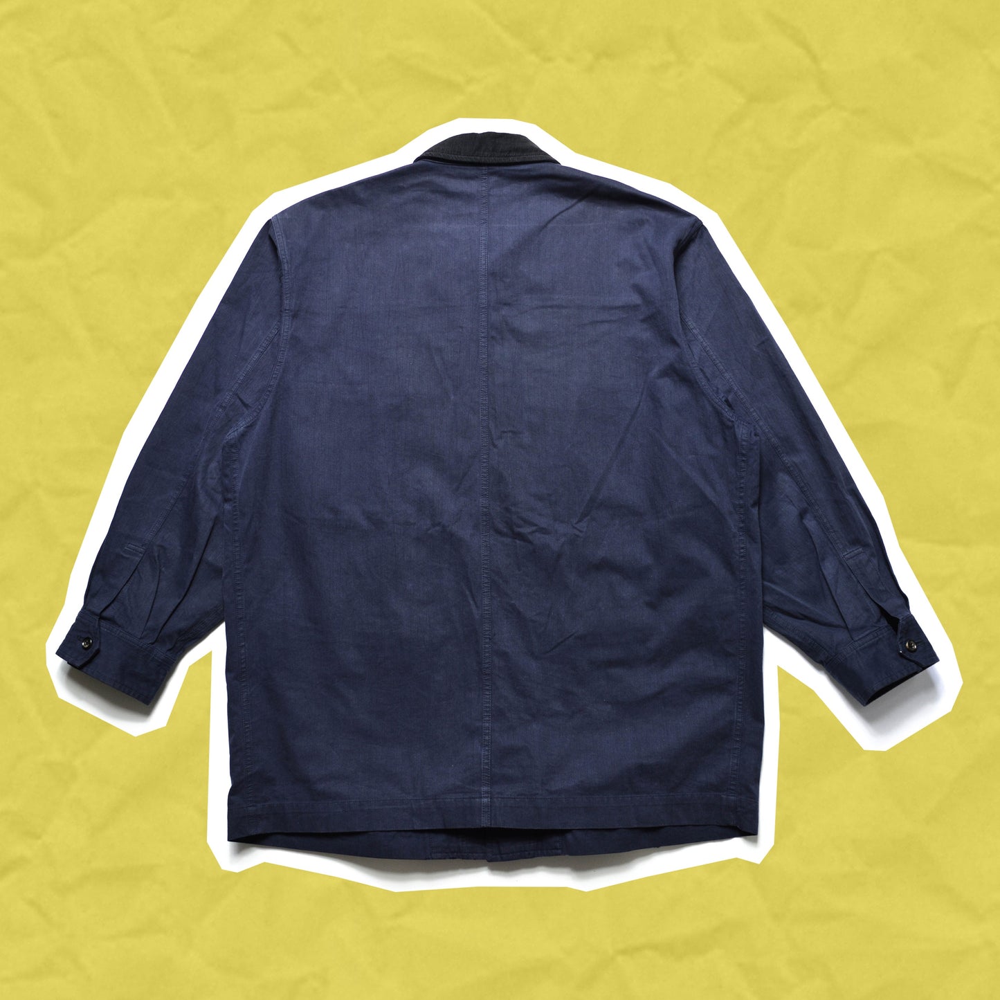 Comme Des Garçons Homme 90's Brushed Cotton Work Jacket With a Corduroy Collar (~L~)