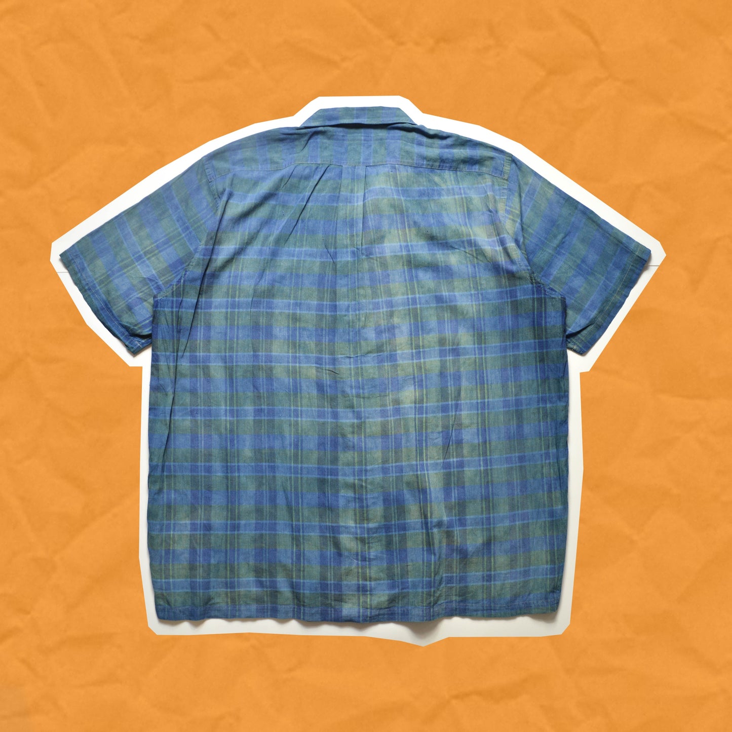 Comme Des Garçons Homme 90s Object Dyed Plaid Shirt (~XL~)