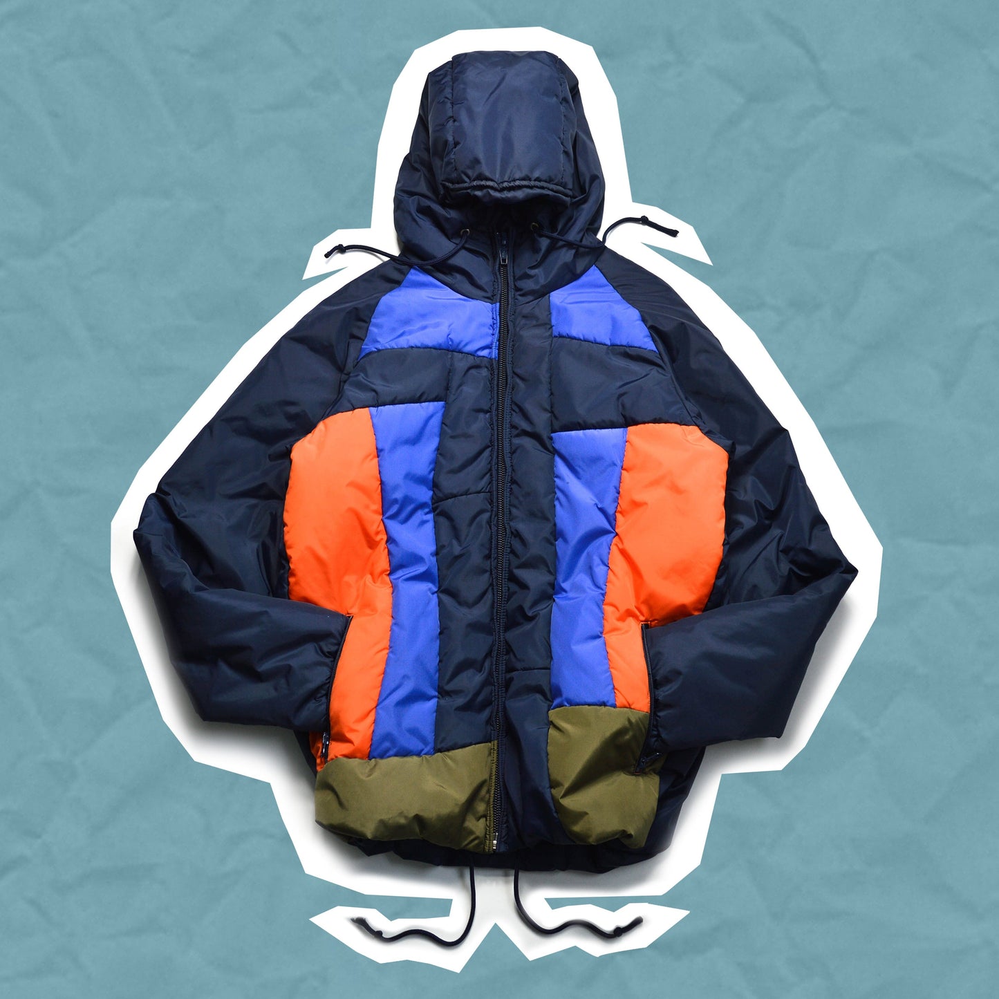 Comme Des Garçons Shirt F/W 09 Colour Blocked/ Panelled Puffer Jacket (~M~)