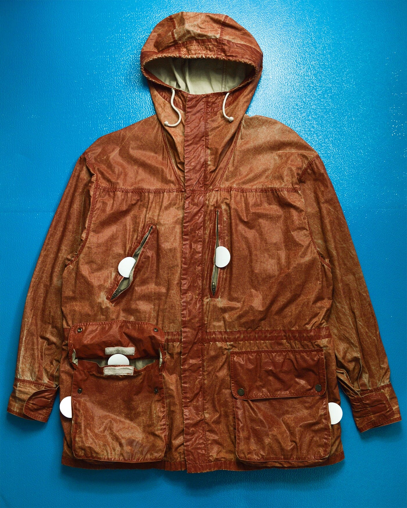 C.P. Company 1990 Ideas from Massimo Osti Weathered Material Processed Cargo Jacket with Internal Carry Straps (~XXL~)