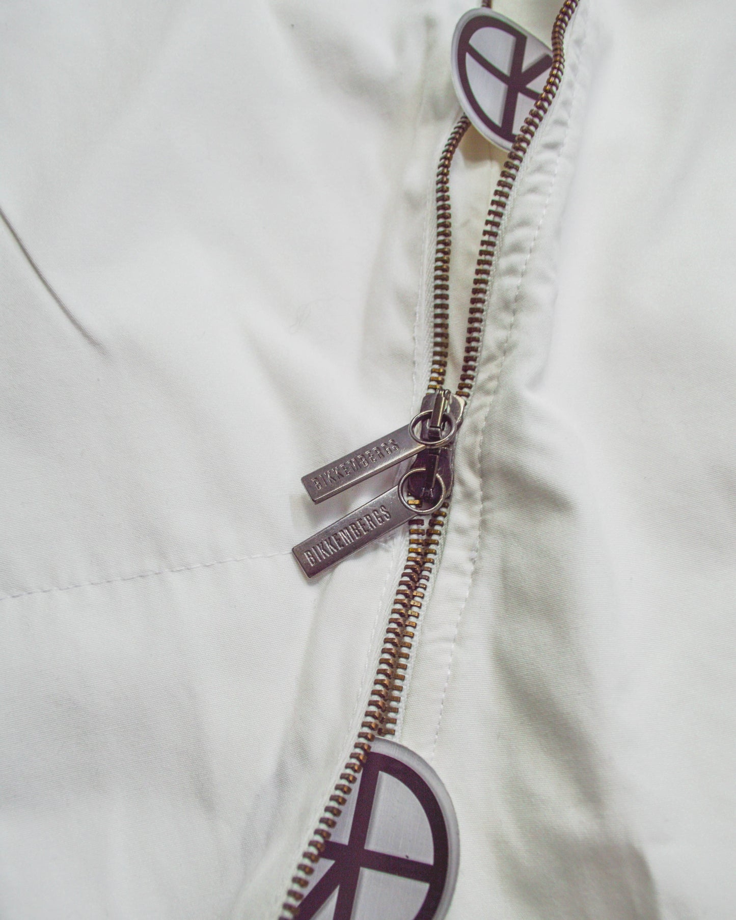 Dirk Bikkembergs Asymmetrical Wrap Around Zipper White Trousers (32~33)