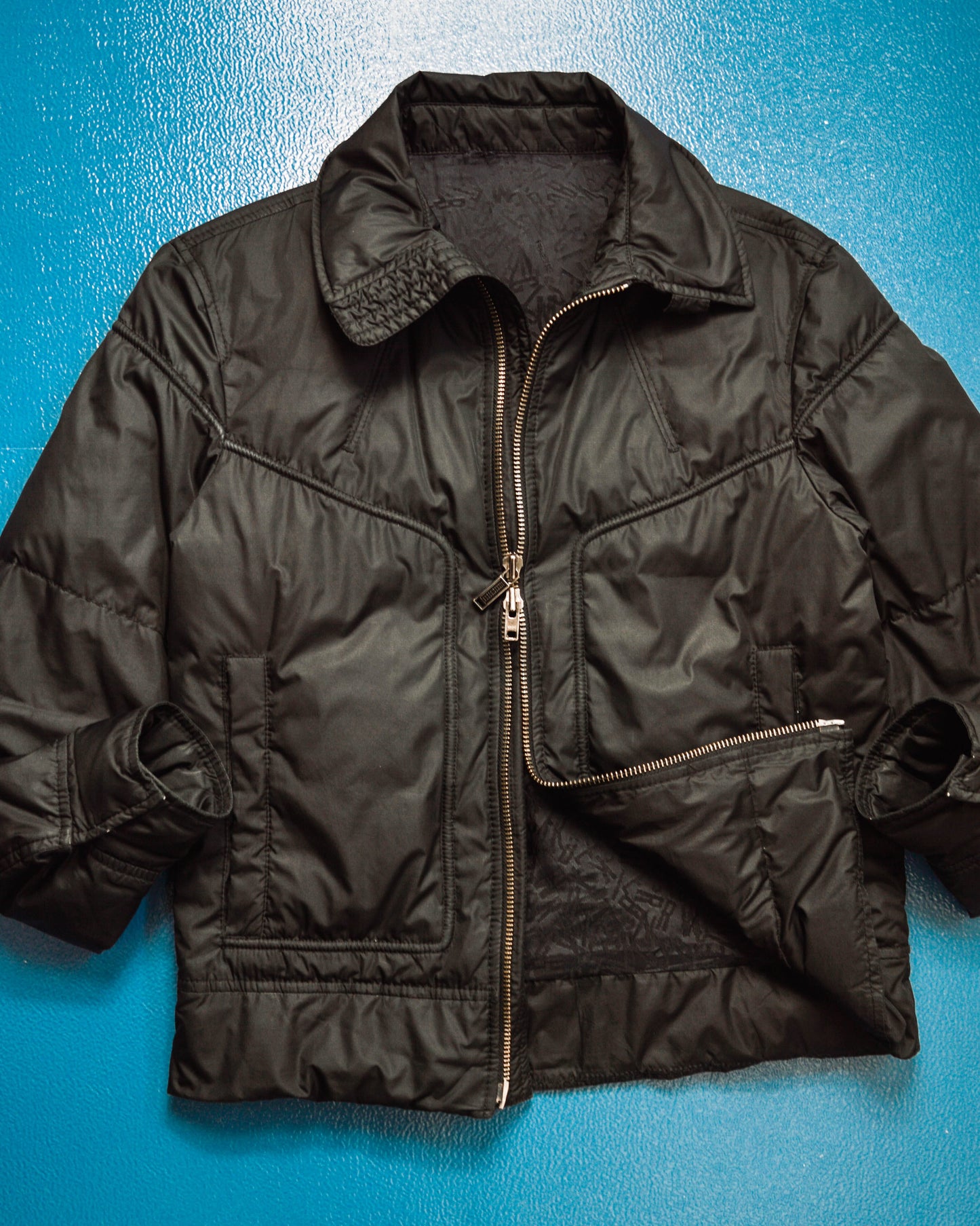 Dirk Bikkembergs Panelled Piping Black Jacket (~M~)