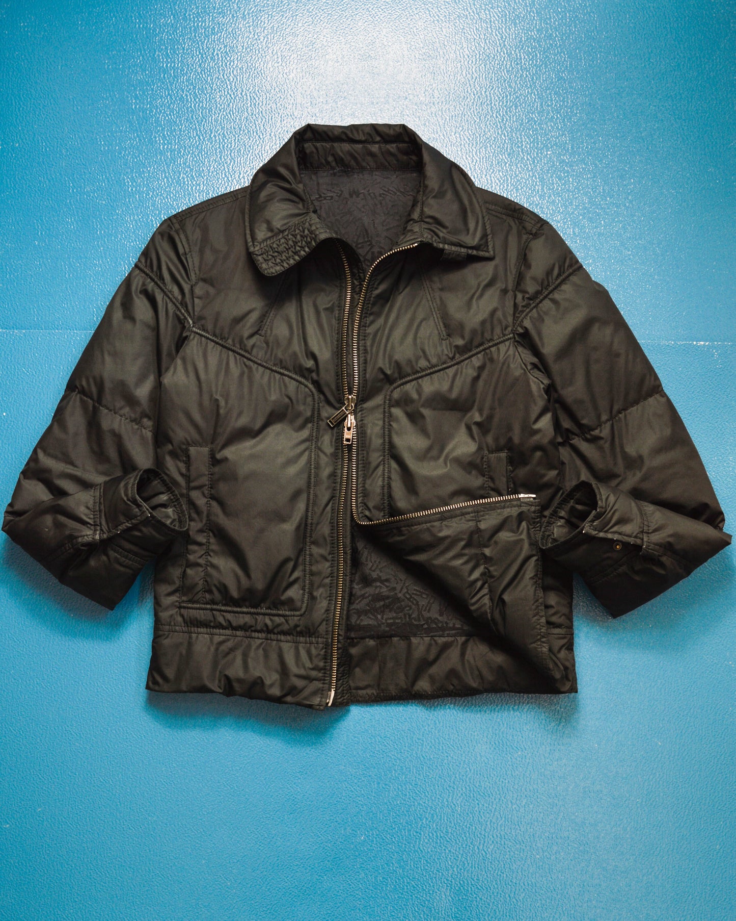 Dirk Bikkembergs Panelled Piping Black Jacket (~M~)