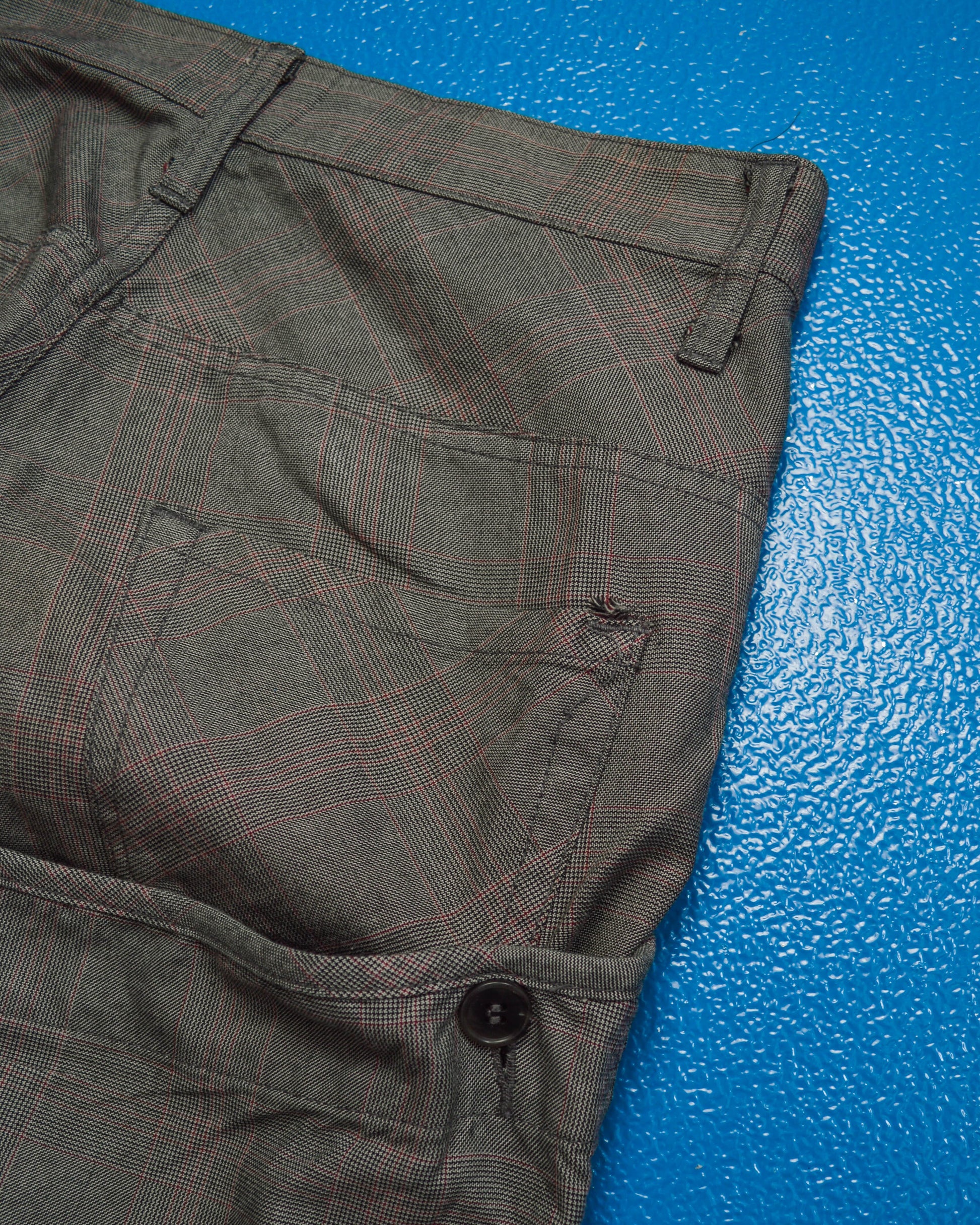 Final Home 2 in 1 Convertible Plaid Shorts Pants (28~30)