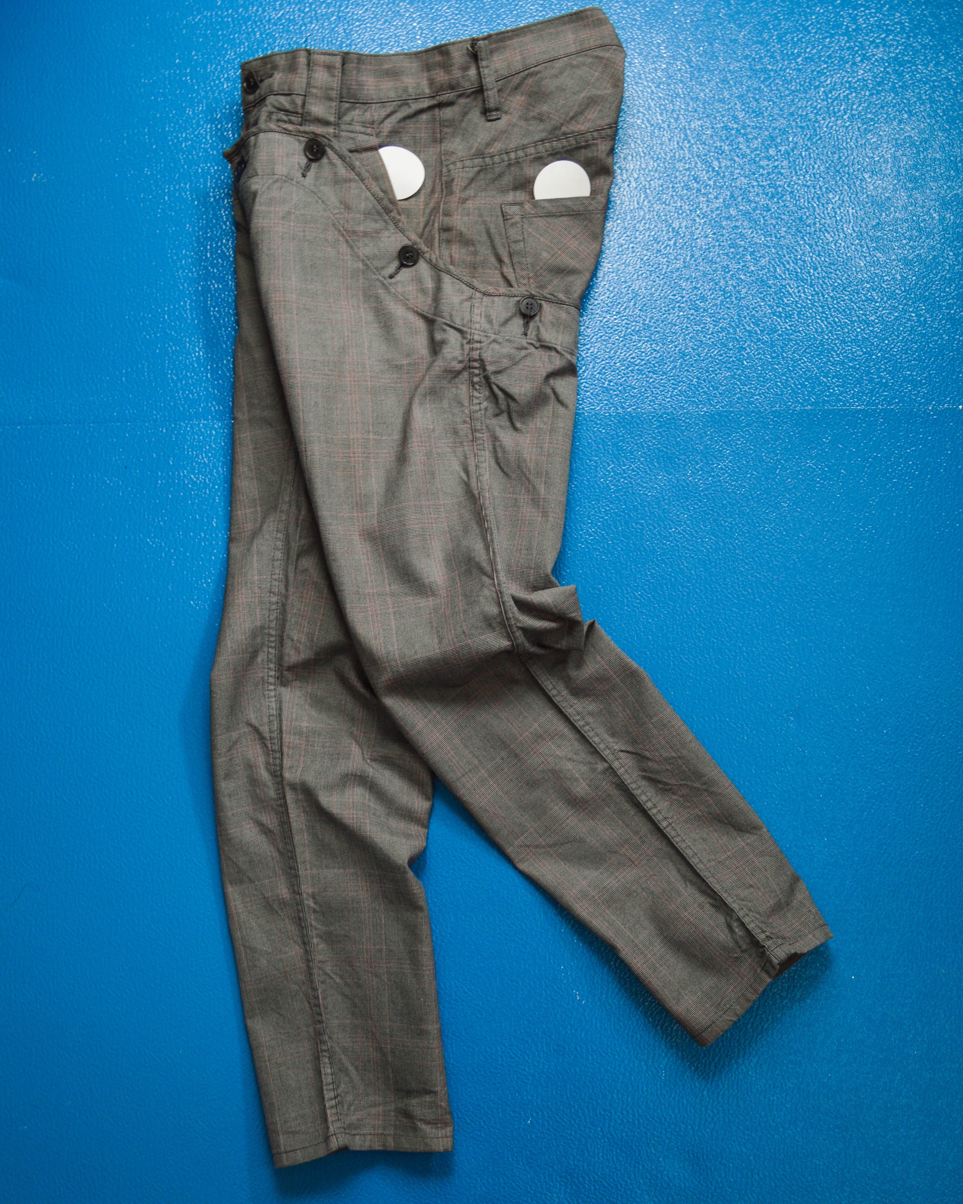 Final Home 2 in 1 Convertible Plaid Shorts Pants (28~30)