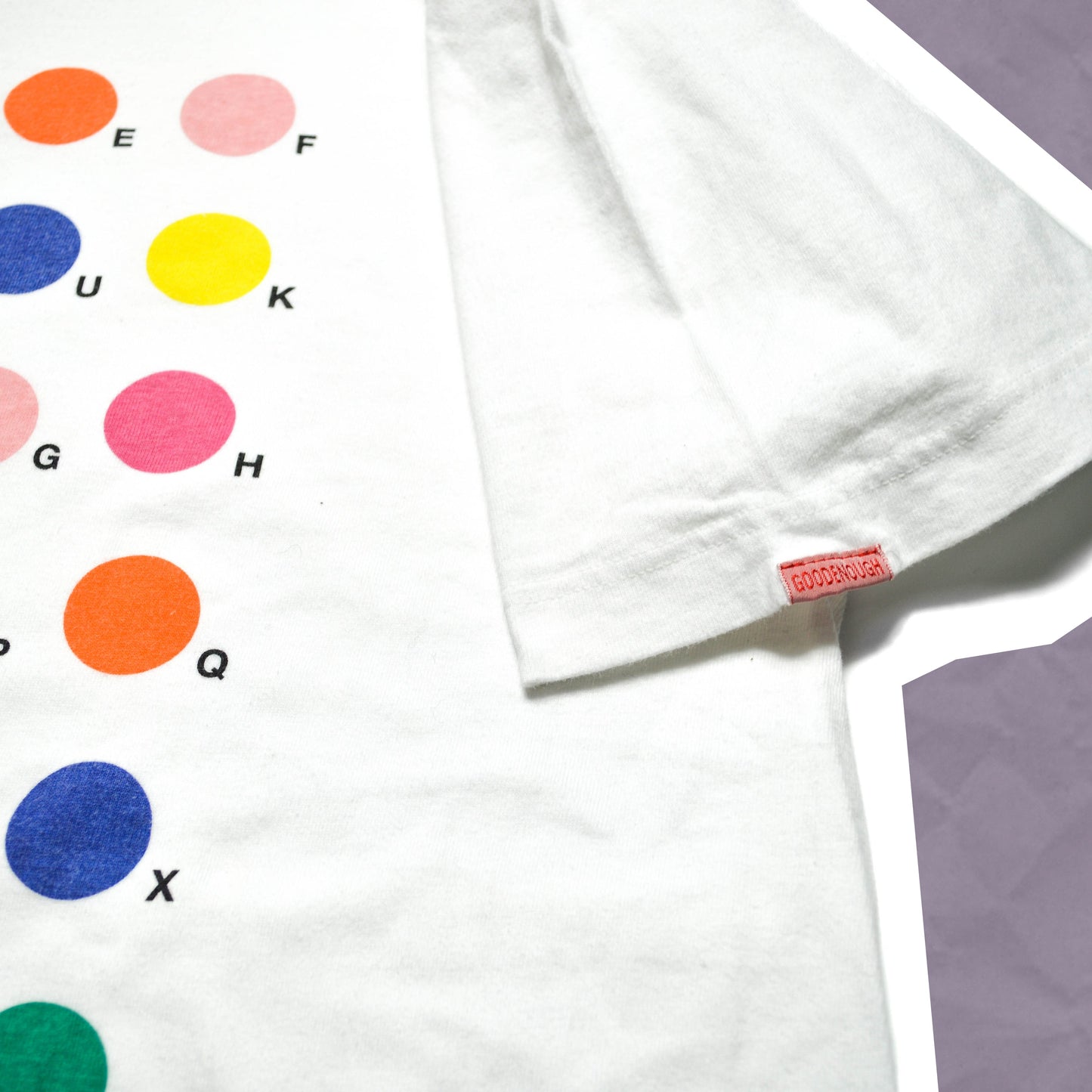 GOODENOUGH 1998 Polka Dot Spellout T-shirt (XL)