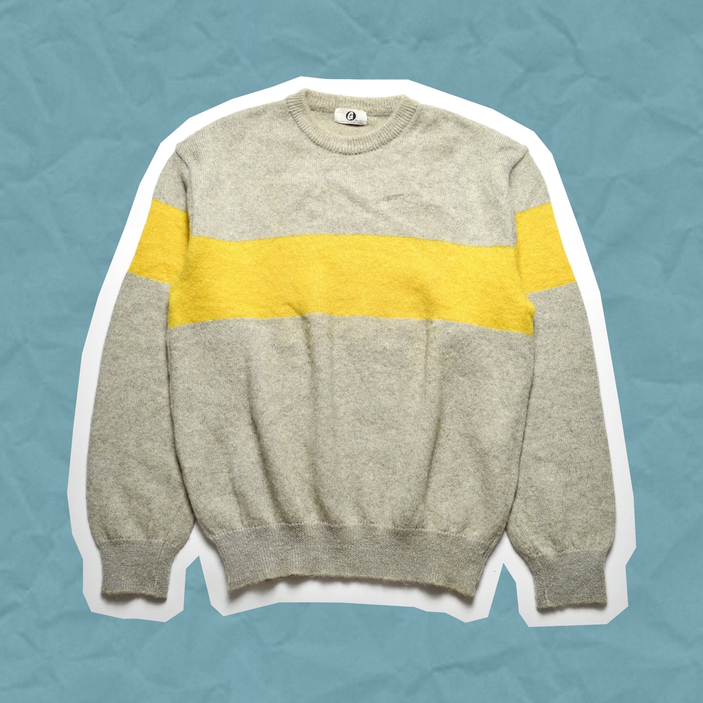 GOODENOUGH Yellow Stripe Knit Sweater (M~L)