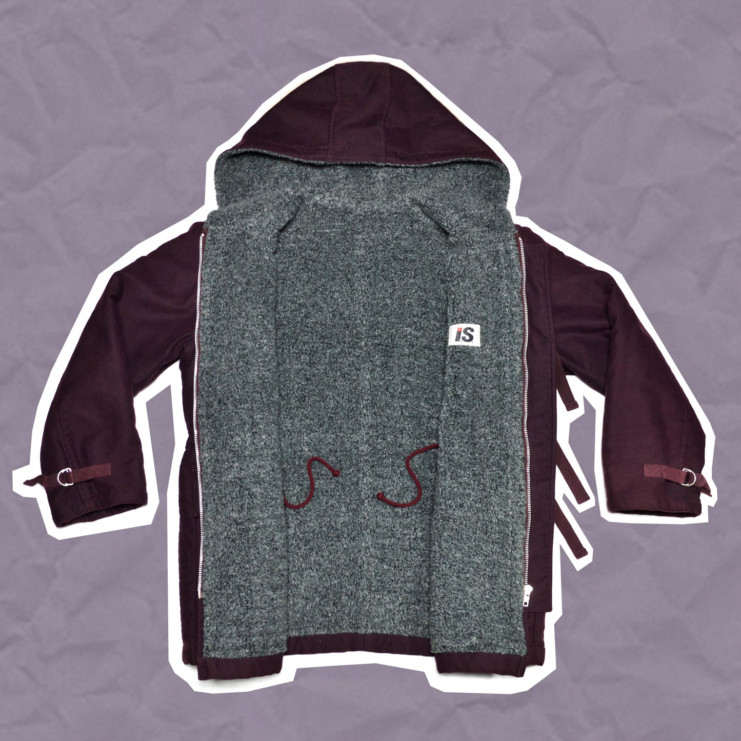 Issey Miyake 80's D-ring Fastening Sherpa Lined Jacket (~M~)