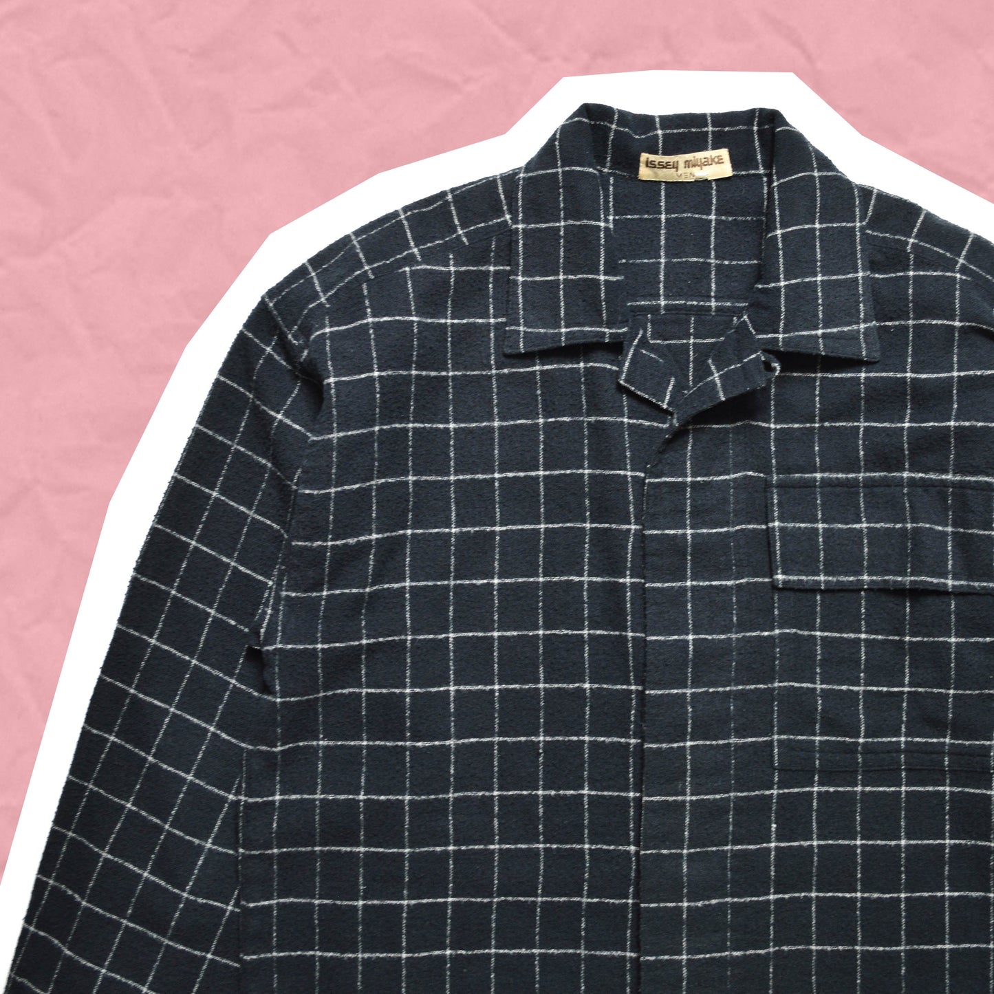 Issey Miyake 80s Grid Over Shirt (M)