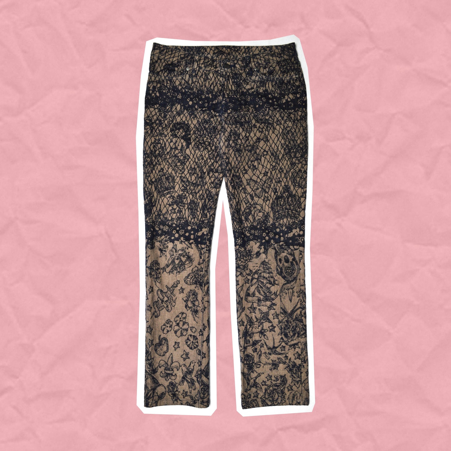 Issey Miyake APOC Jacquard Pattern Jeans (~30~)