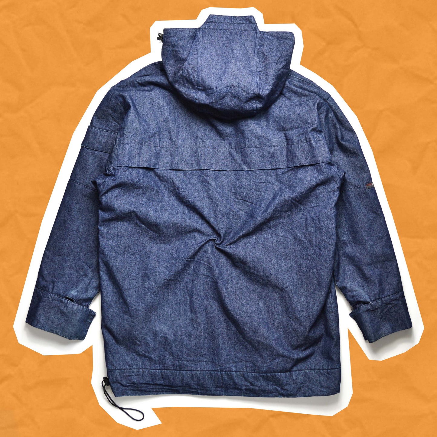 Levi's All Duty Asymmetrical Long Denim Cargo Ninja Parka Jacket (~M~)