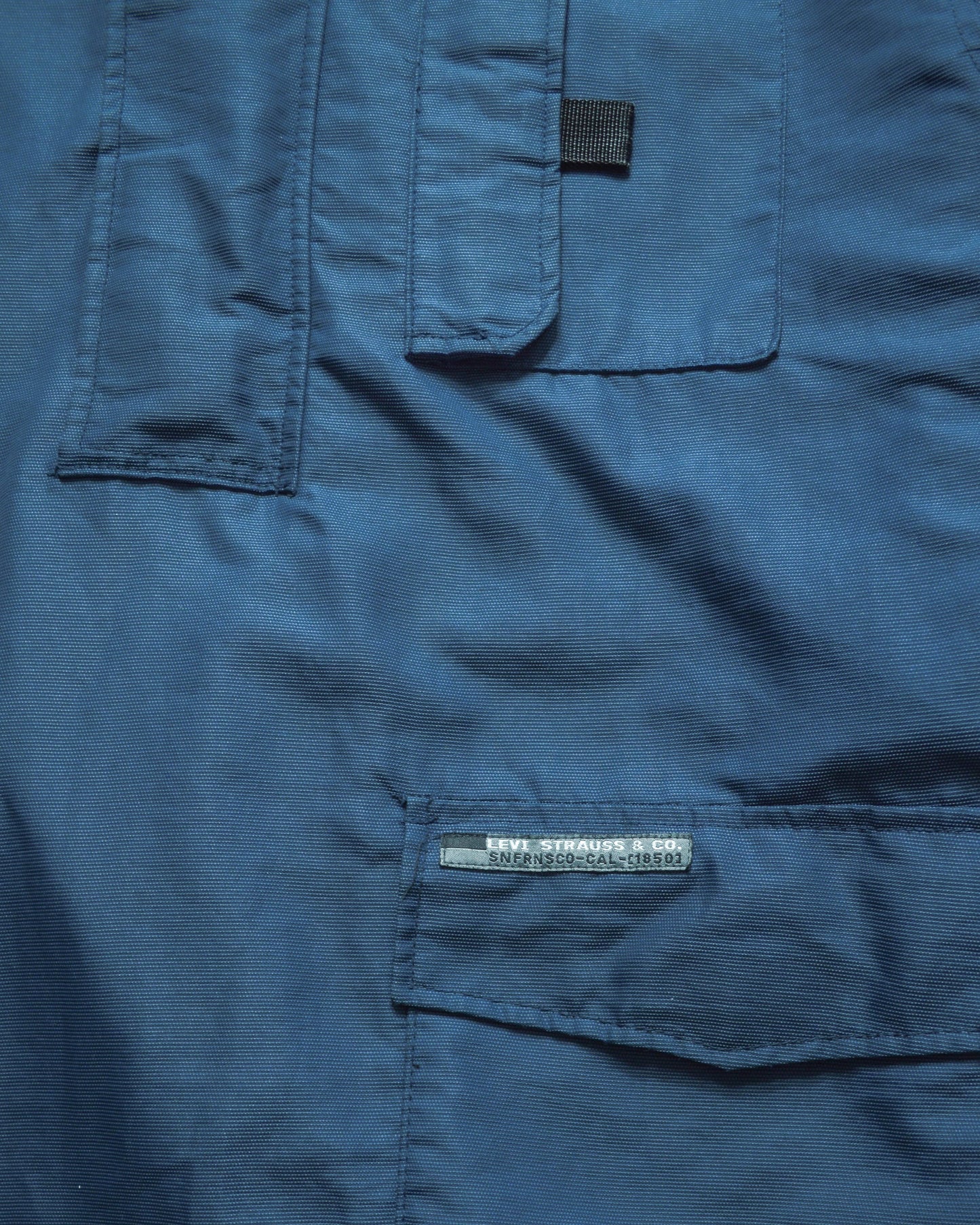 Levi's All Duty Steel Navy Asymmetrical Woven Anorak / Quarterzip Pullover Jacket (L)
