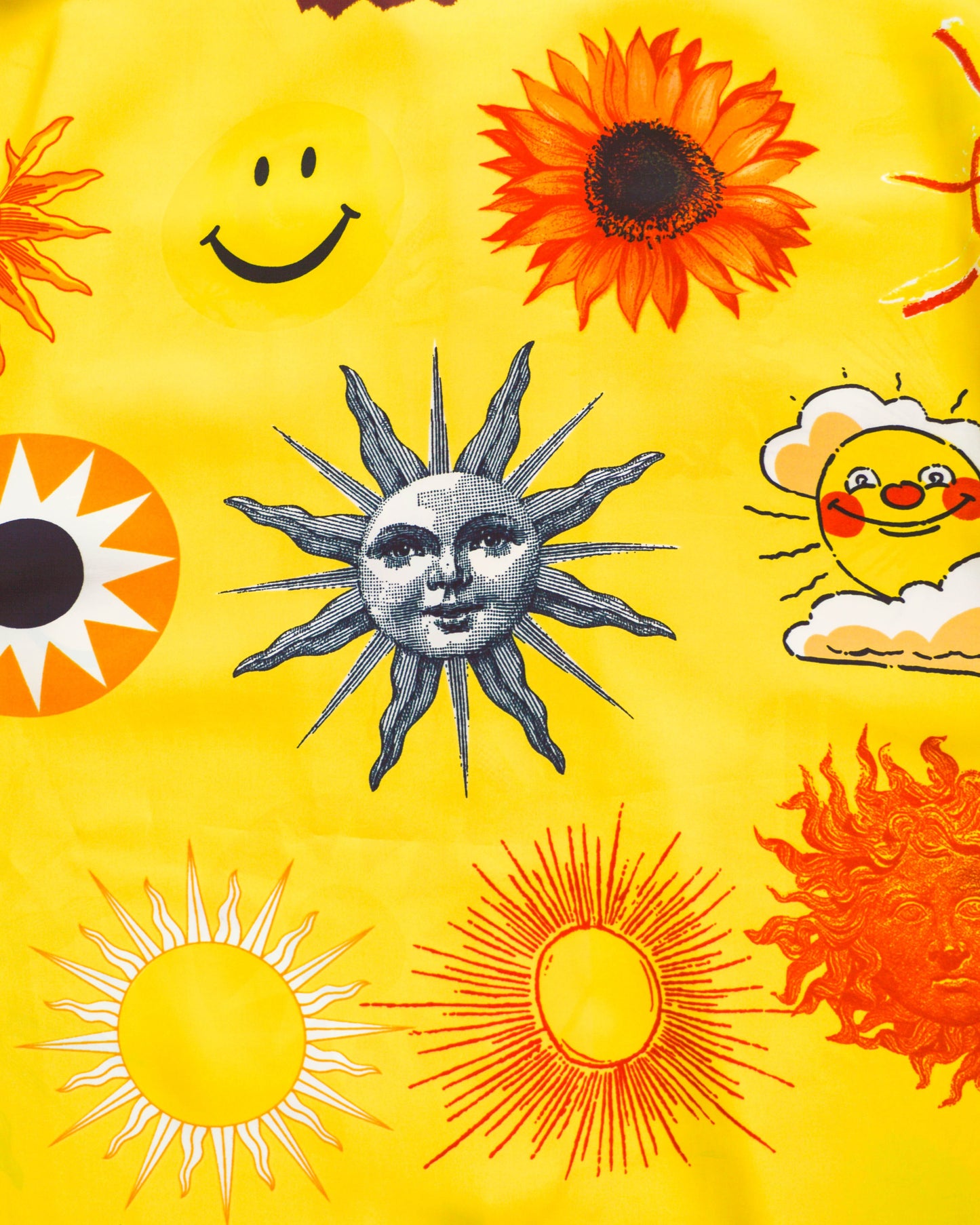 moschino 1993 Yellow Sun Print Shirt (~XL~)