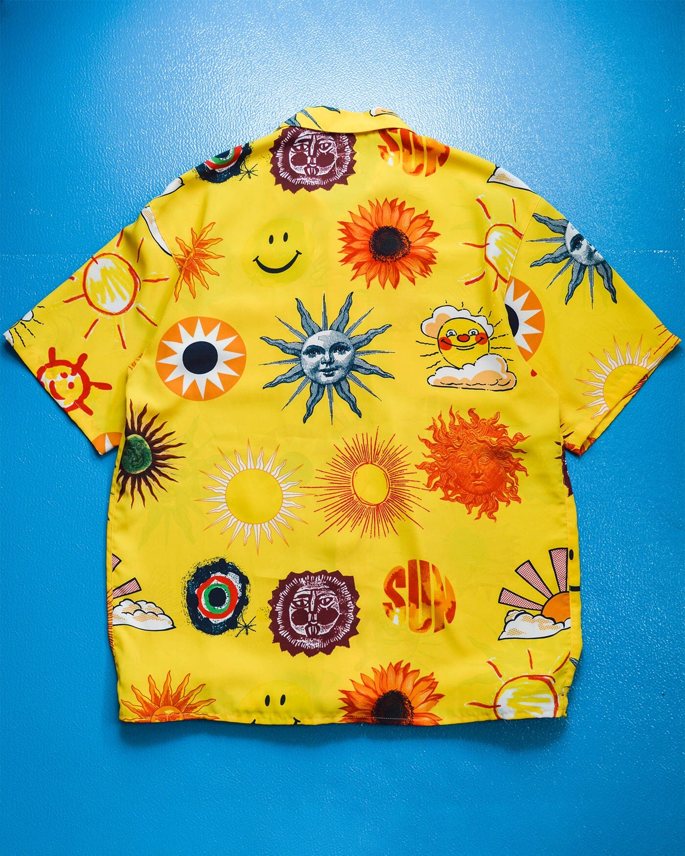 moschino 1993 Yellow Sun Print Shirt (~XL~)