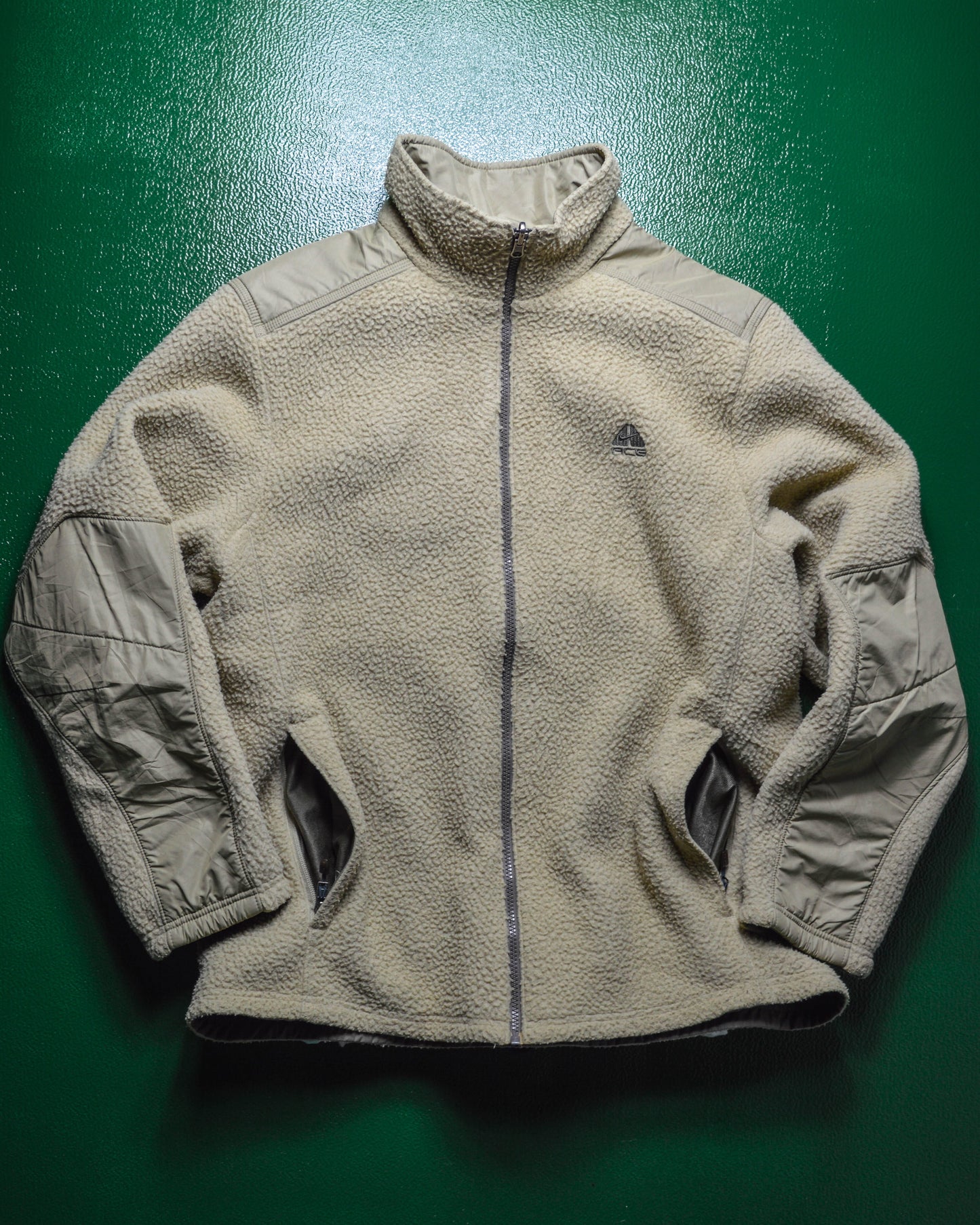 Nike ACG Deep Pile Fleece Reversible Beige / Brown Jacket (M, XL, XXL)