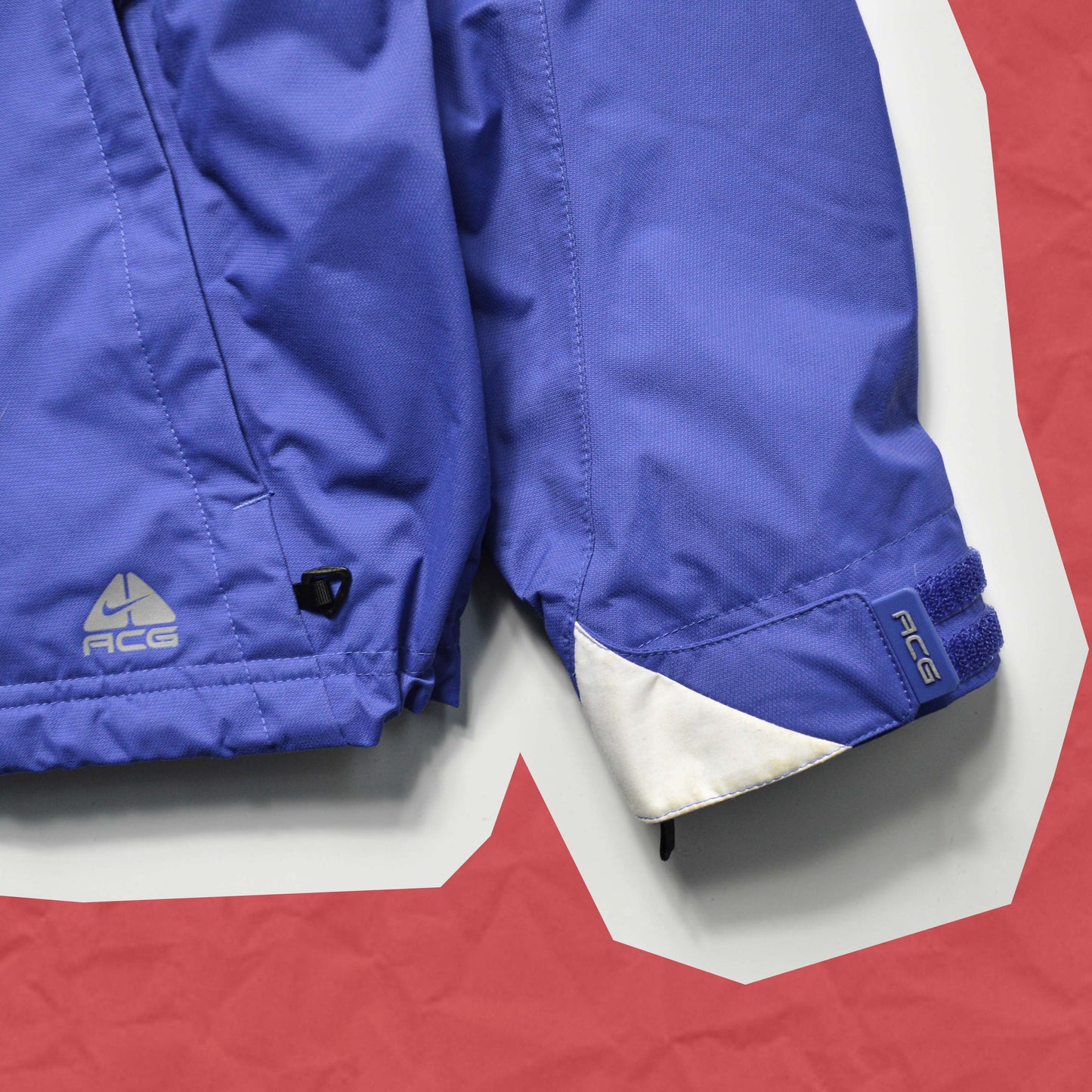 Nike ACG Slash Style Blue Windbreaker Jacket (~M~)
