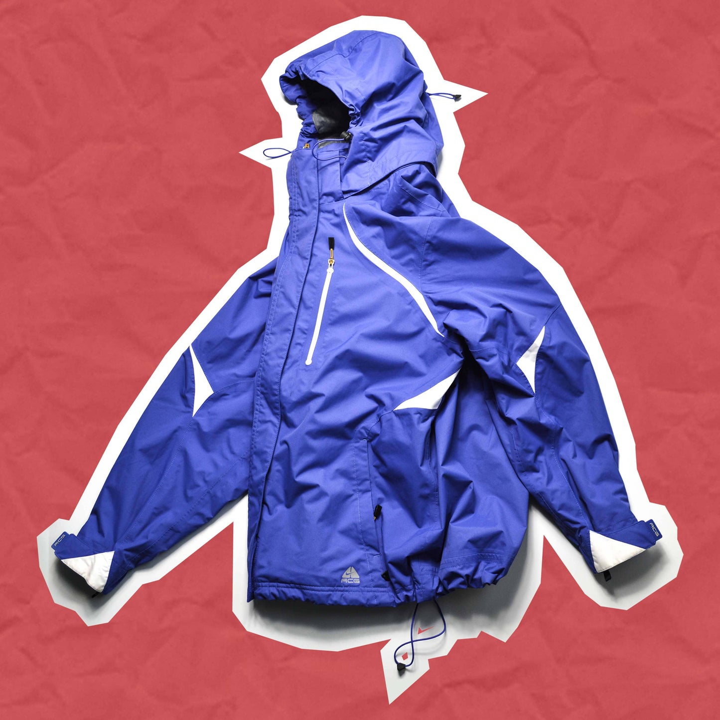 Nike ACG Slash Style Blue Windbreaker Jacket (~M~)
