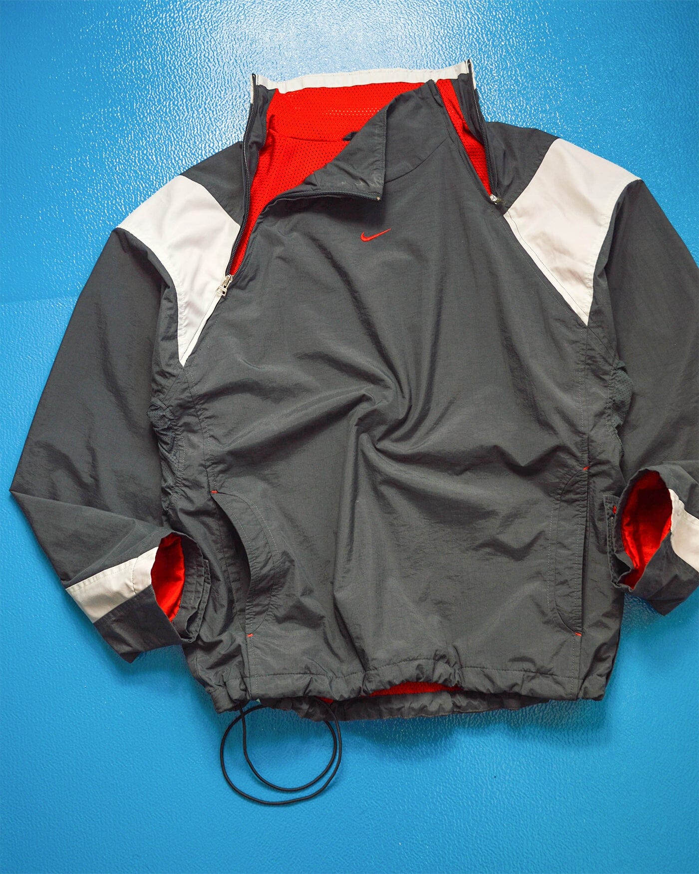Nike Air Max Dual Zip Center Swoosh Panelled Pullover Track Jacket (~M~)