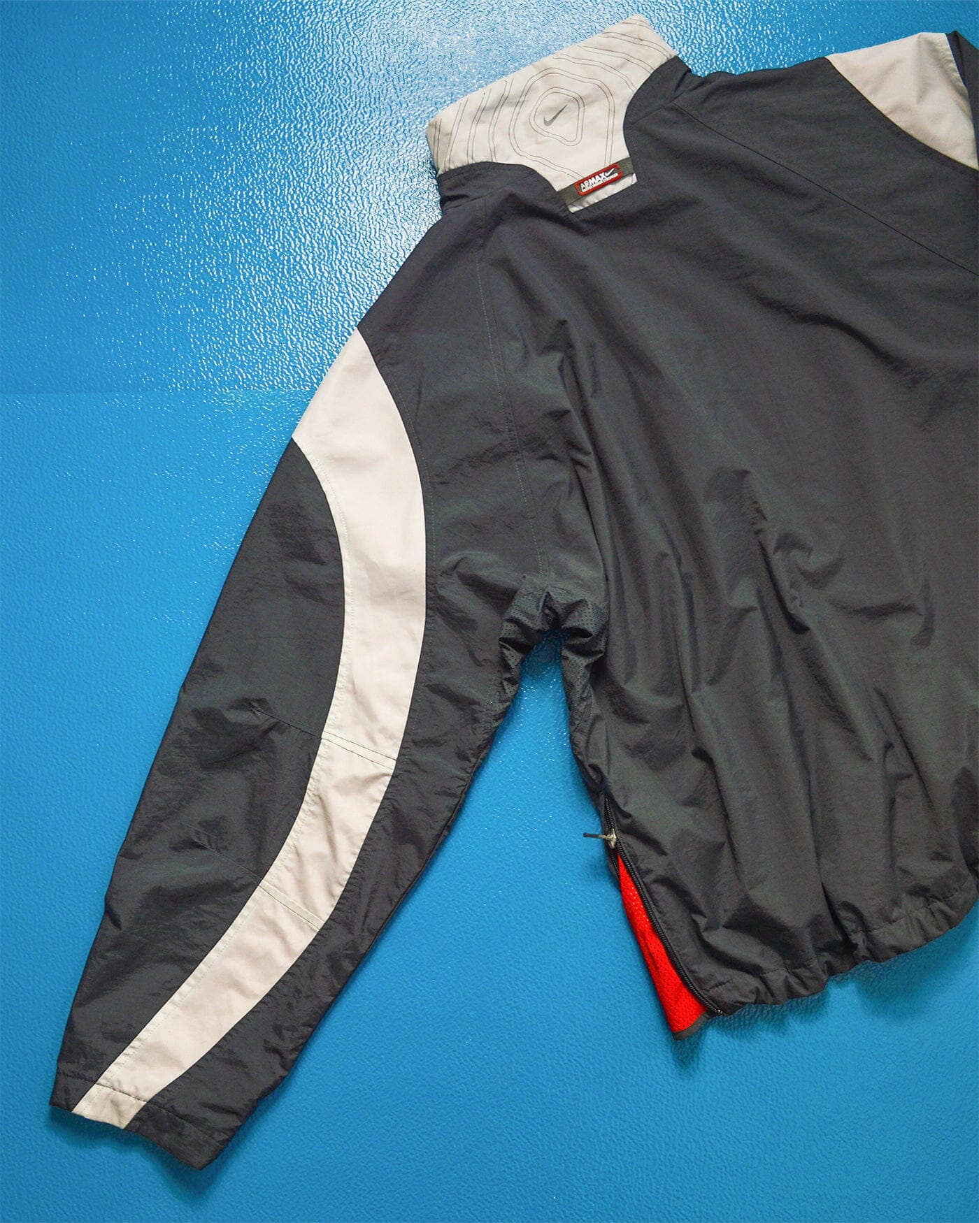 Nike Air Max Dual Zip Center Swoosh Panelled Pullover Track Jacket (~M~)
