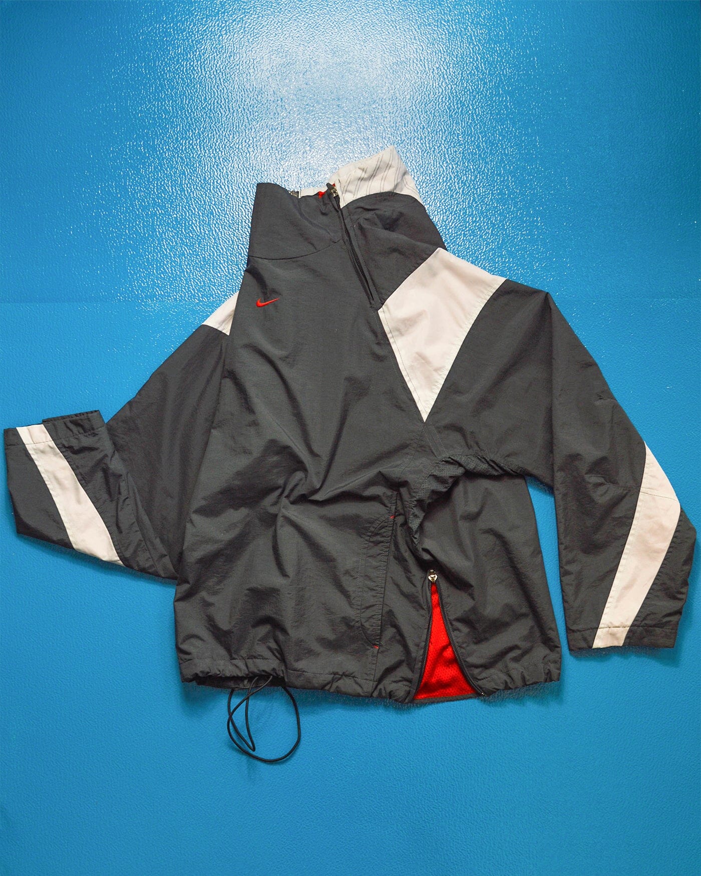 Nike Air Max Dual Zip Center Swoosh Panelled Pullover Track Jacket (~M~)