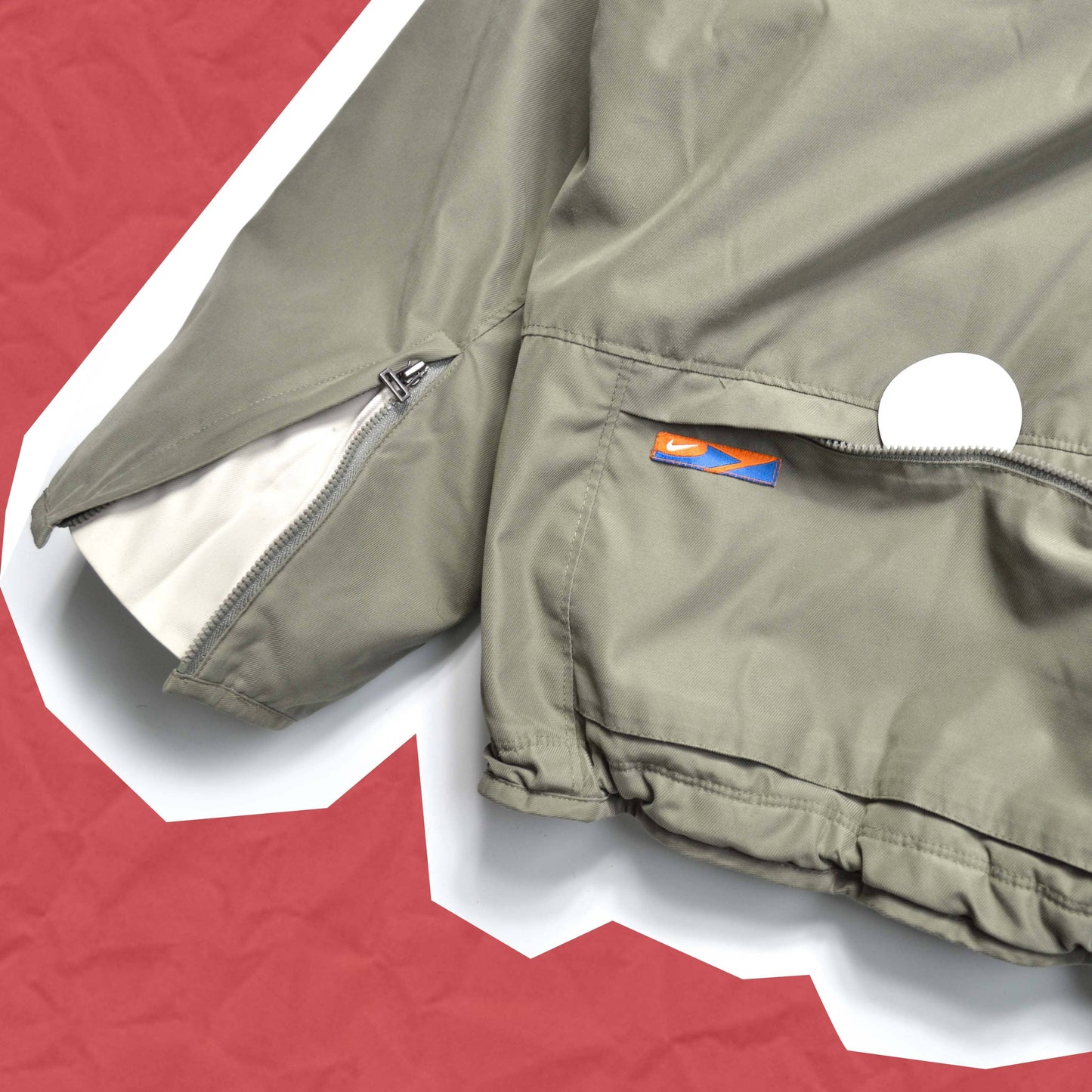 Nike Fall 2000 Minimal Quarter Zip Quilted Pullover (~M~)