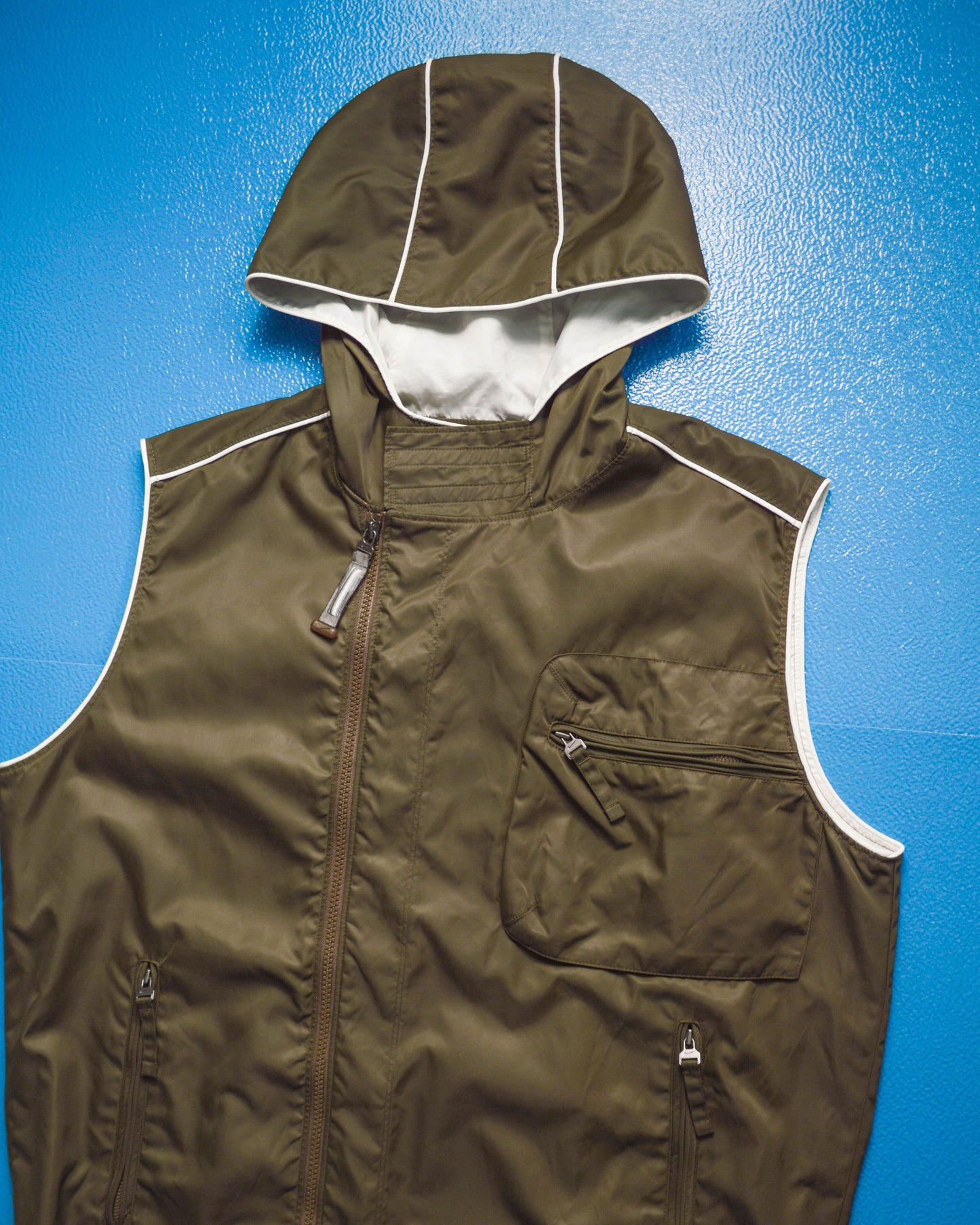 Nike Fall 2000 Misaligned Style Tactical Olive Vest (M~L)