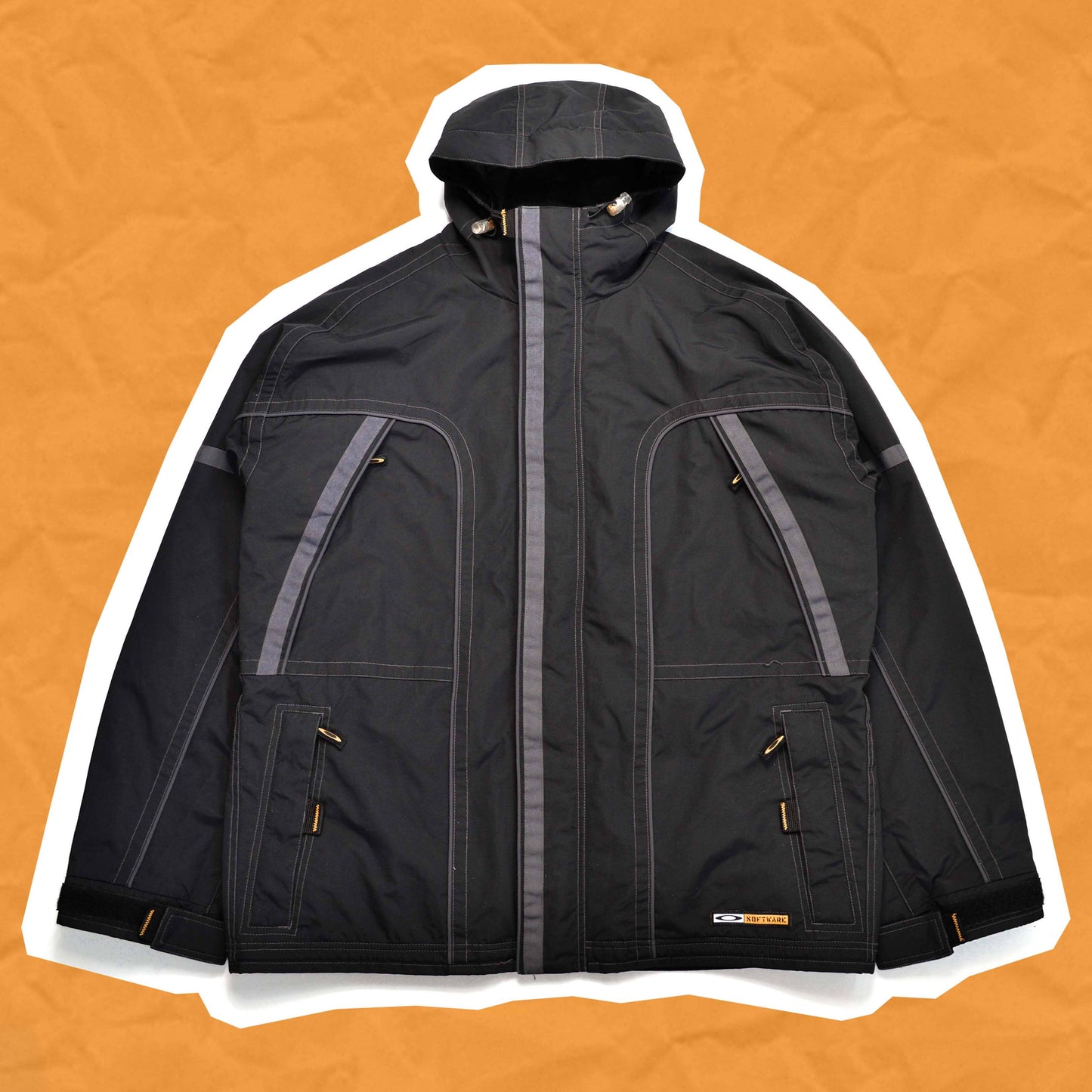 Oakley Black Contrast Stitch Technical Shell Jacket (L~XL)