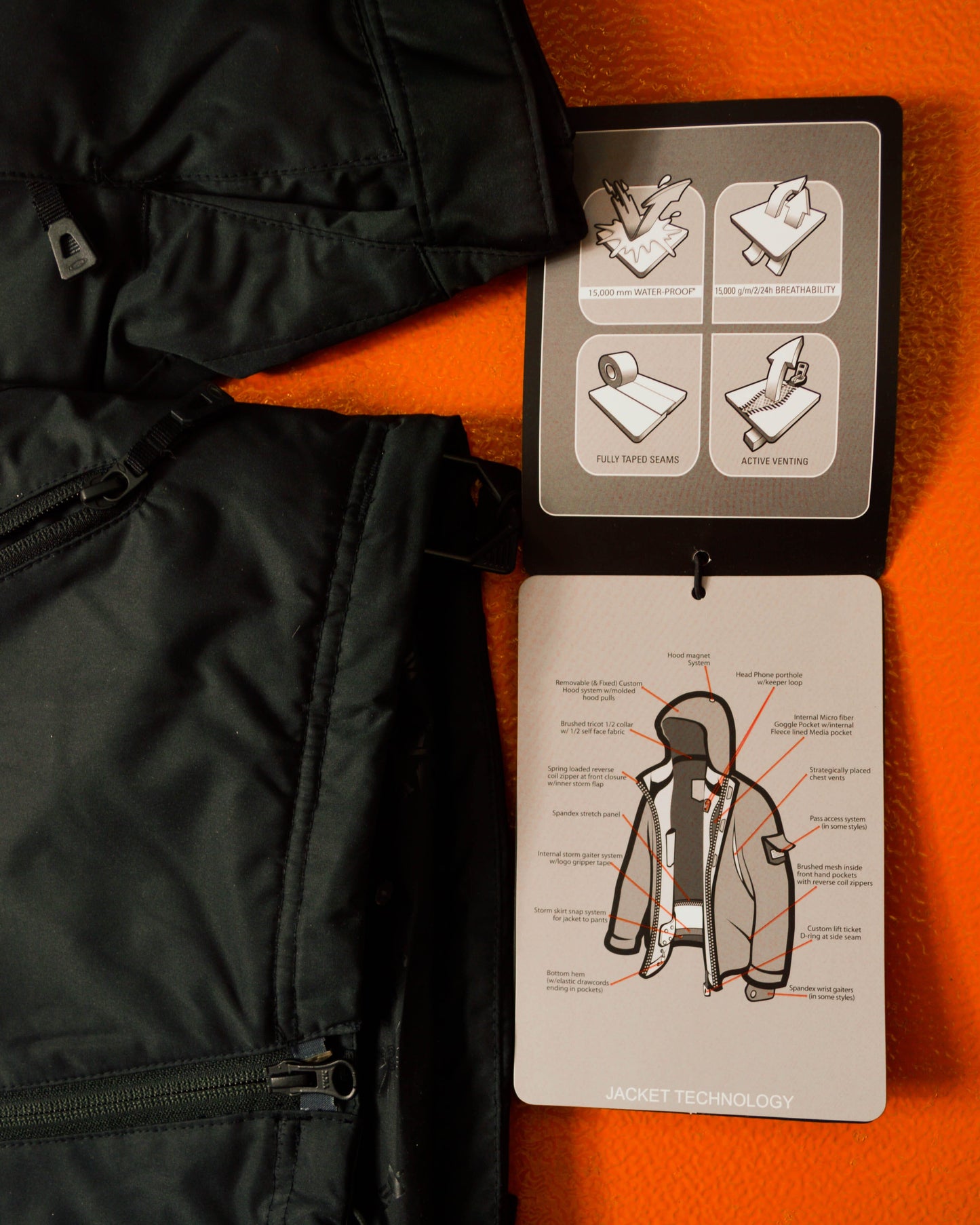 Oakley Ultra Technical Magnetic Asymmetrical Panelled Black Jacket (~M~)