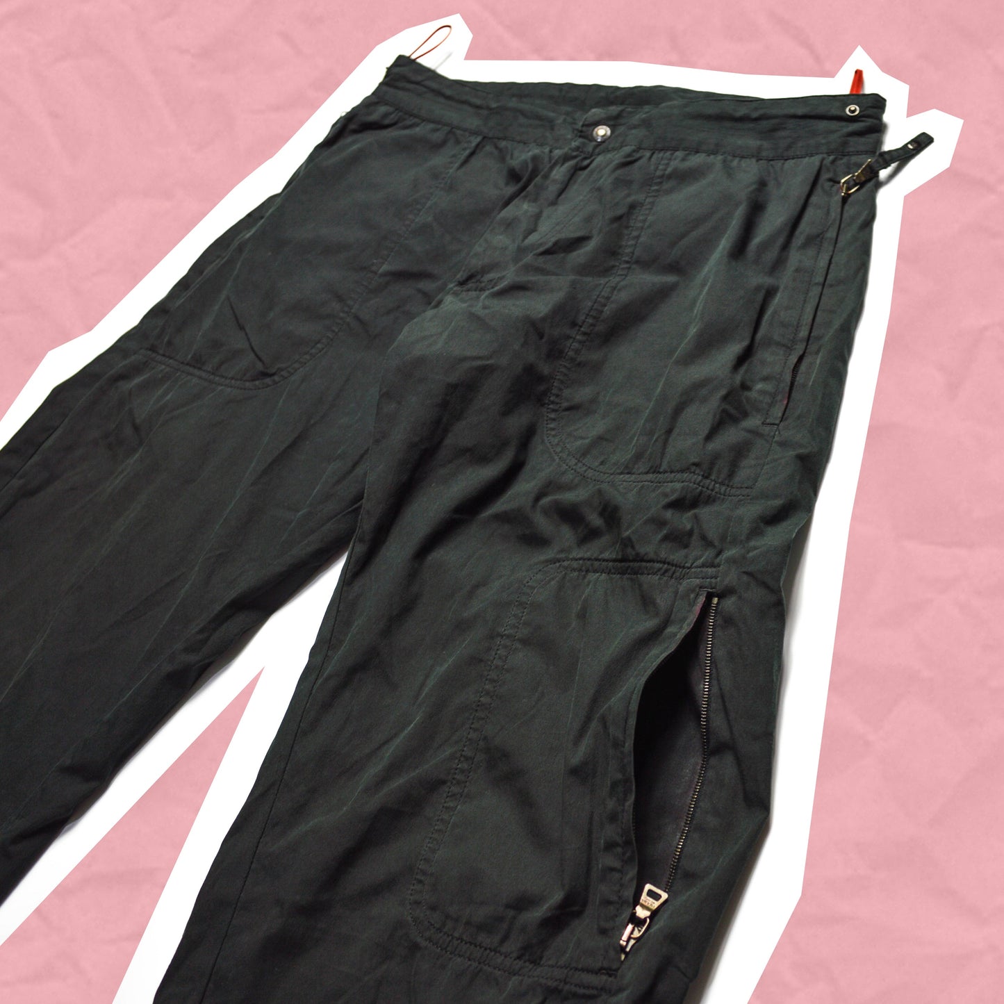 Prada Sport Black Cargo Track Pants (~28~)