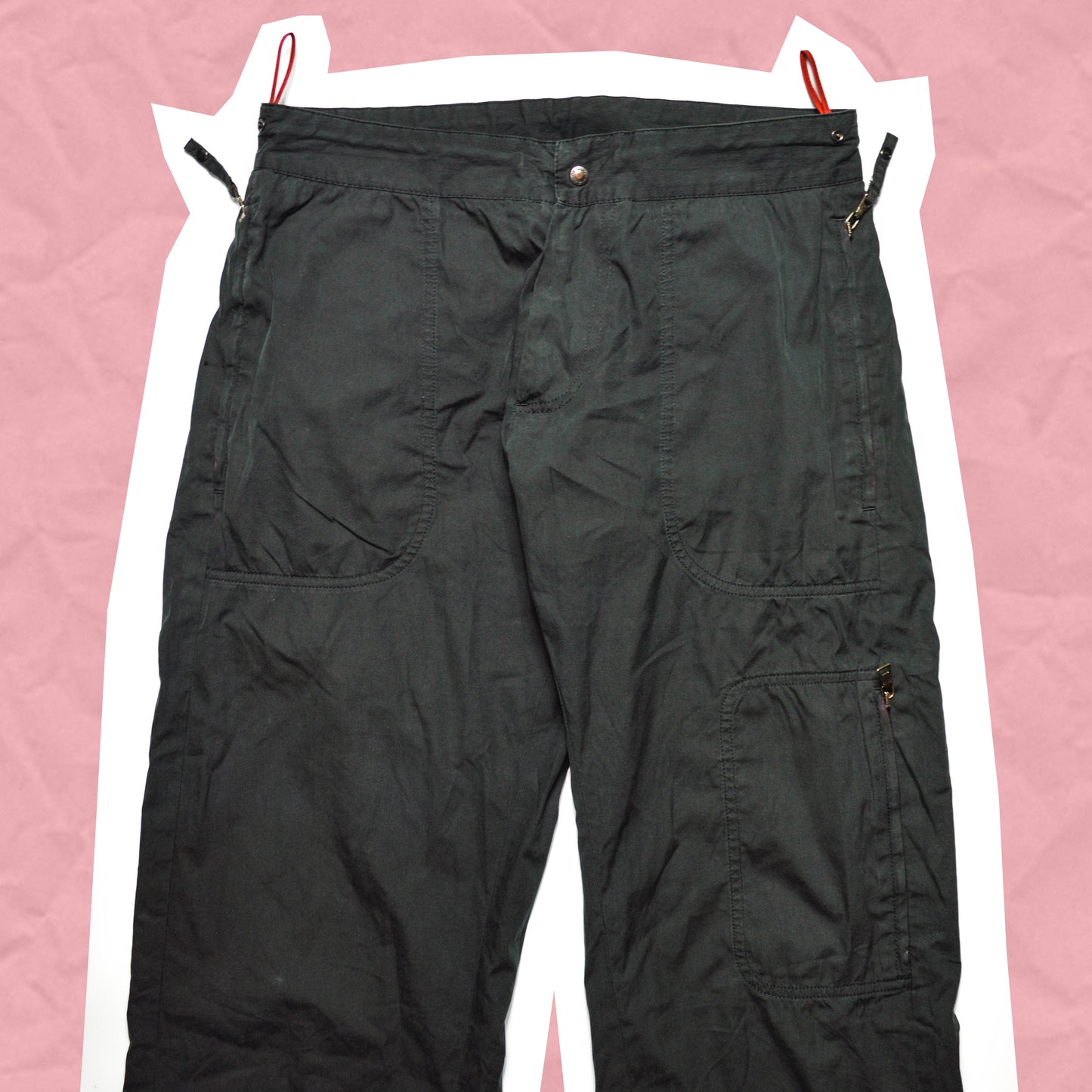 Prada Sport Black Cargo Track Pants (~28~)