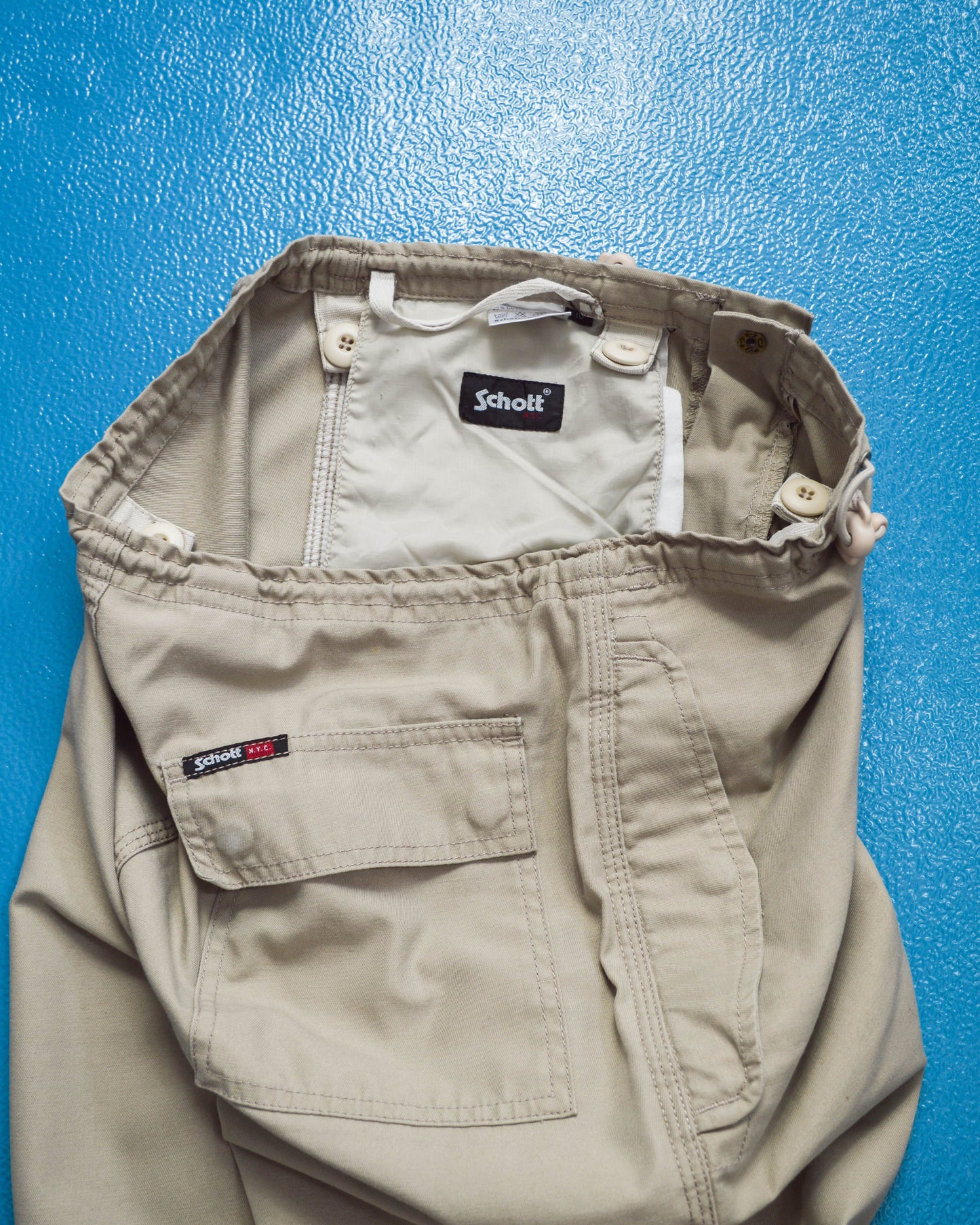 schott Light Tan / Cream Midweight Knee Dart Snopant / Military Style Pants (30)