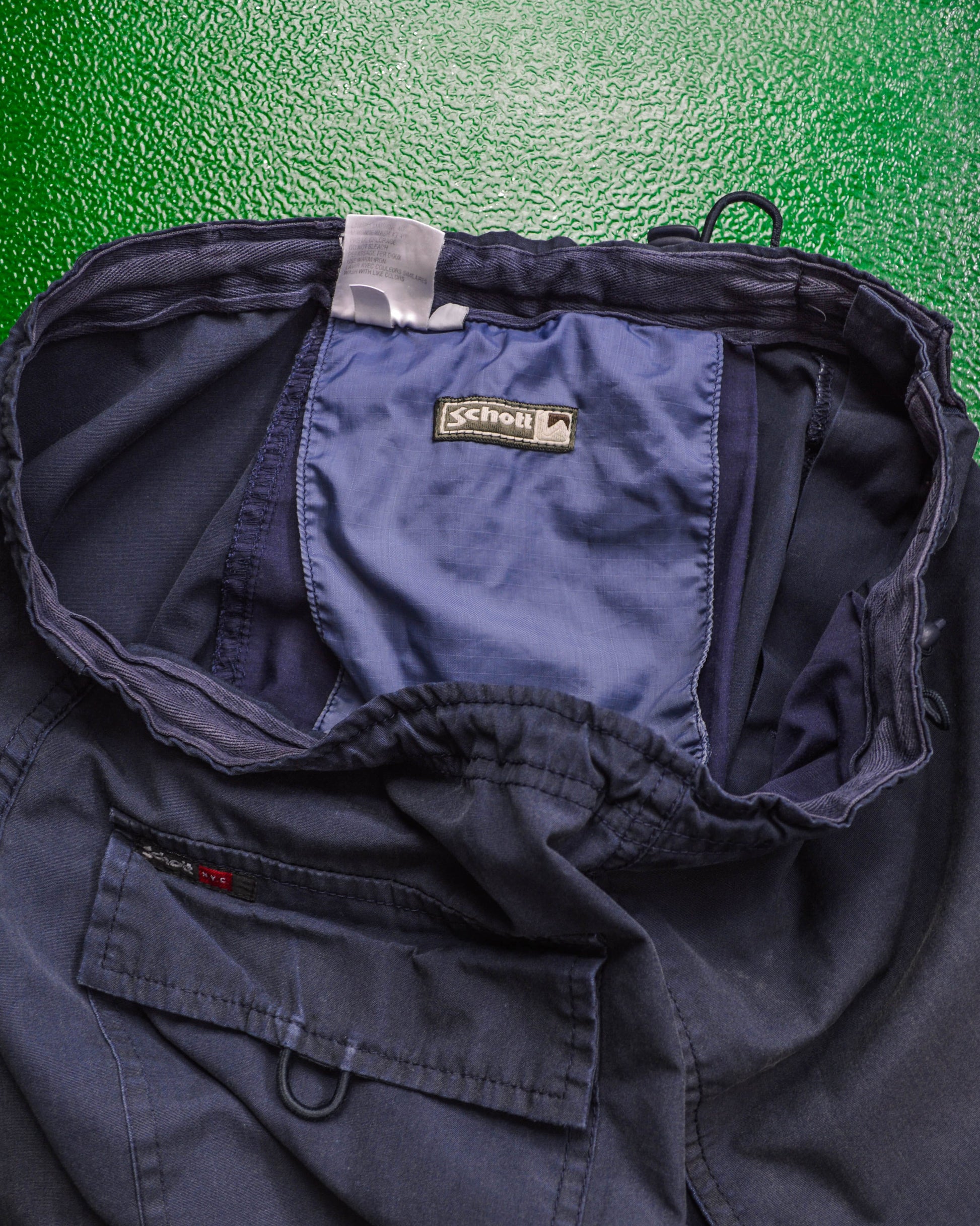 Schott Navy Knee Dart Sno-Pant Style 3/4 Length Shorts / Pants (32)