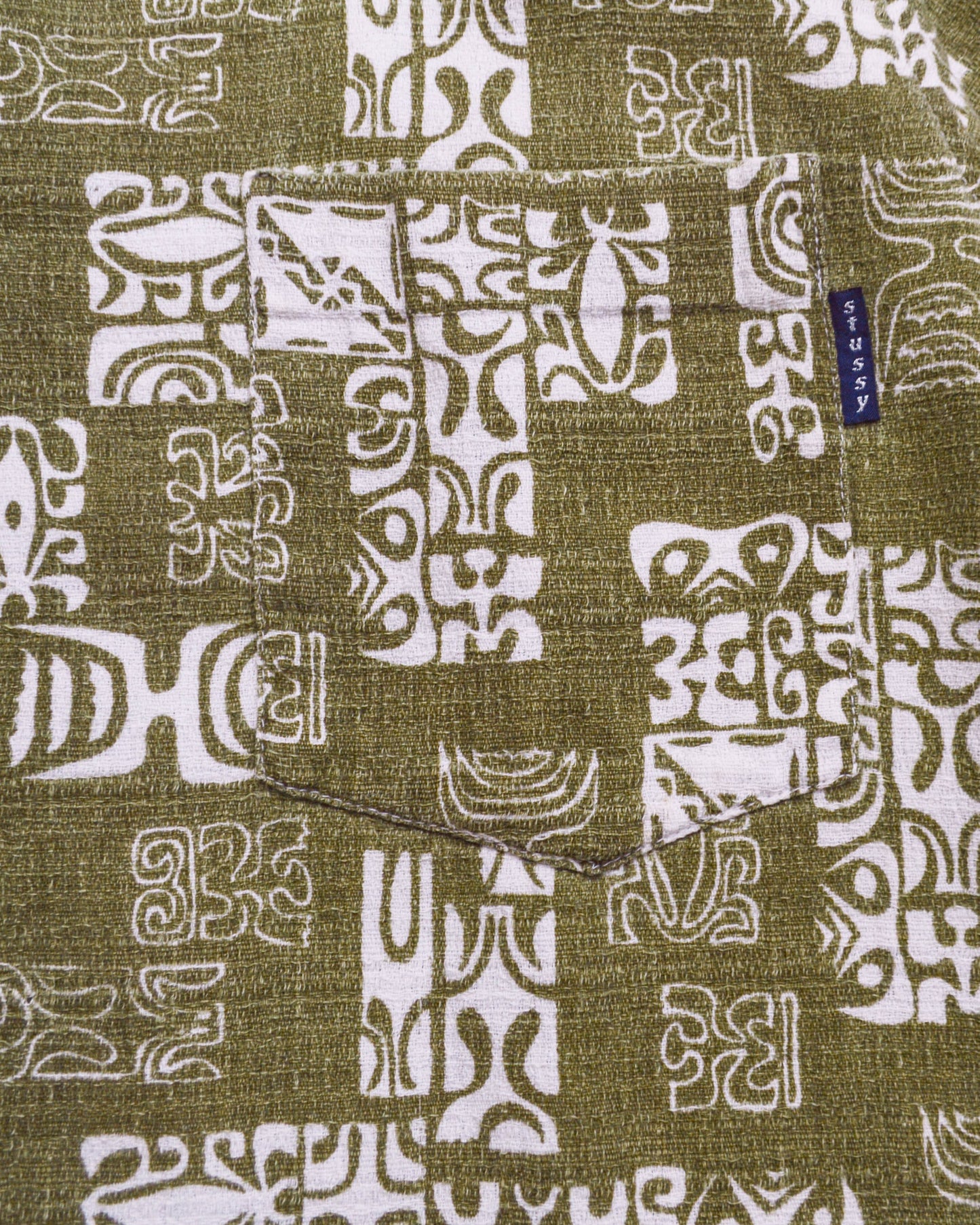Stussy 90s Tribal Pattern Shirt (L~XL)