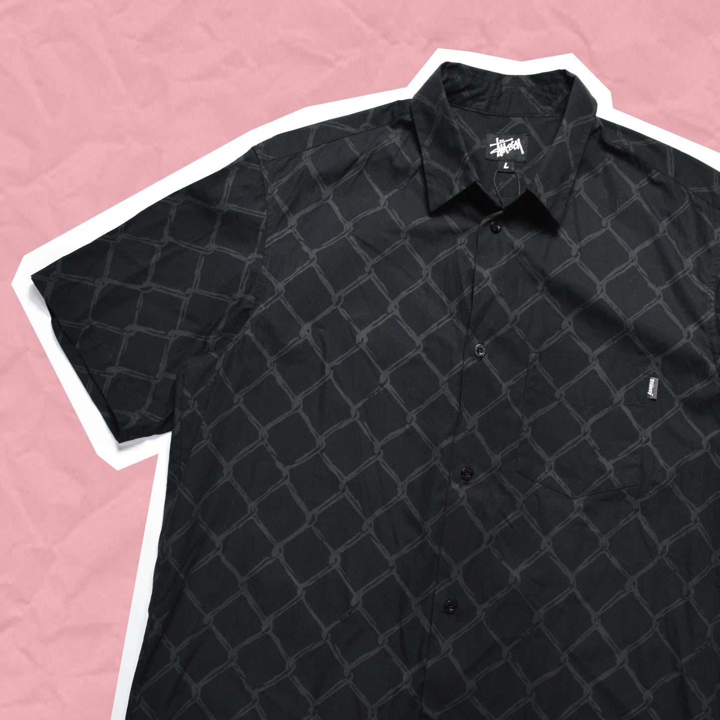 Stussy Barbed Wire Black Shirt (L)