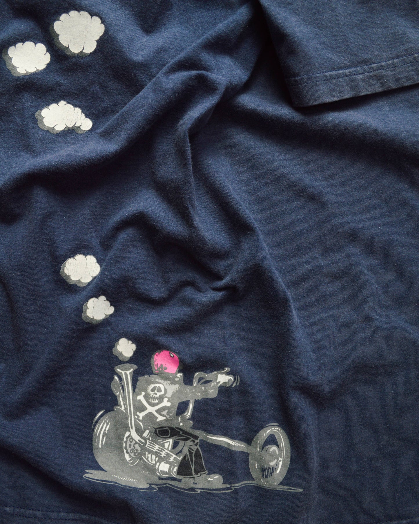 Stussy Biker Fumes / Smoke Graphic T-shirt (L)