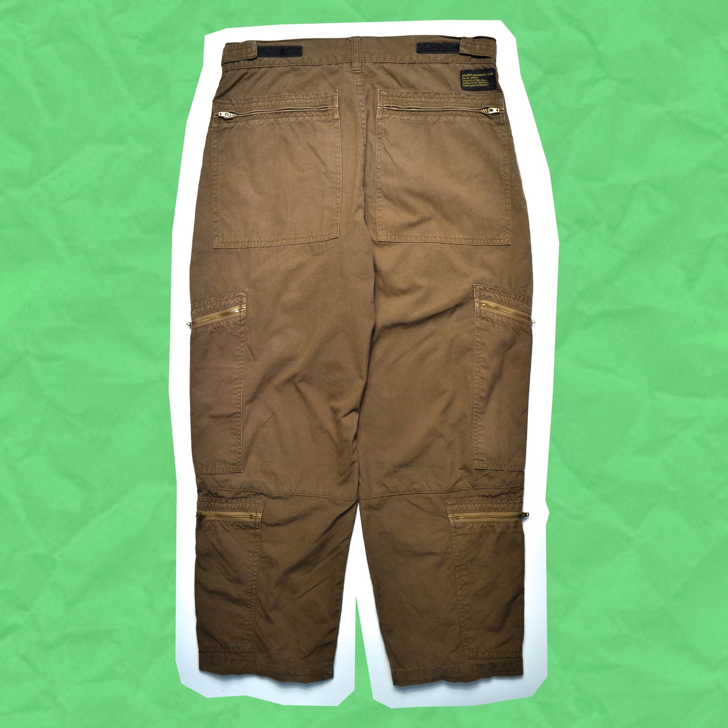 Stussy Deep Brown Multi-Pocket Cargos Flight Pants (~30~)