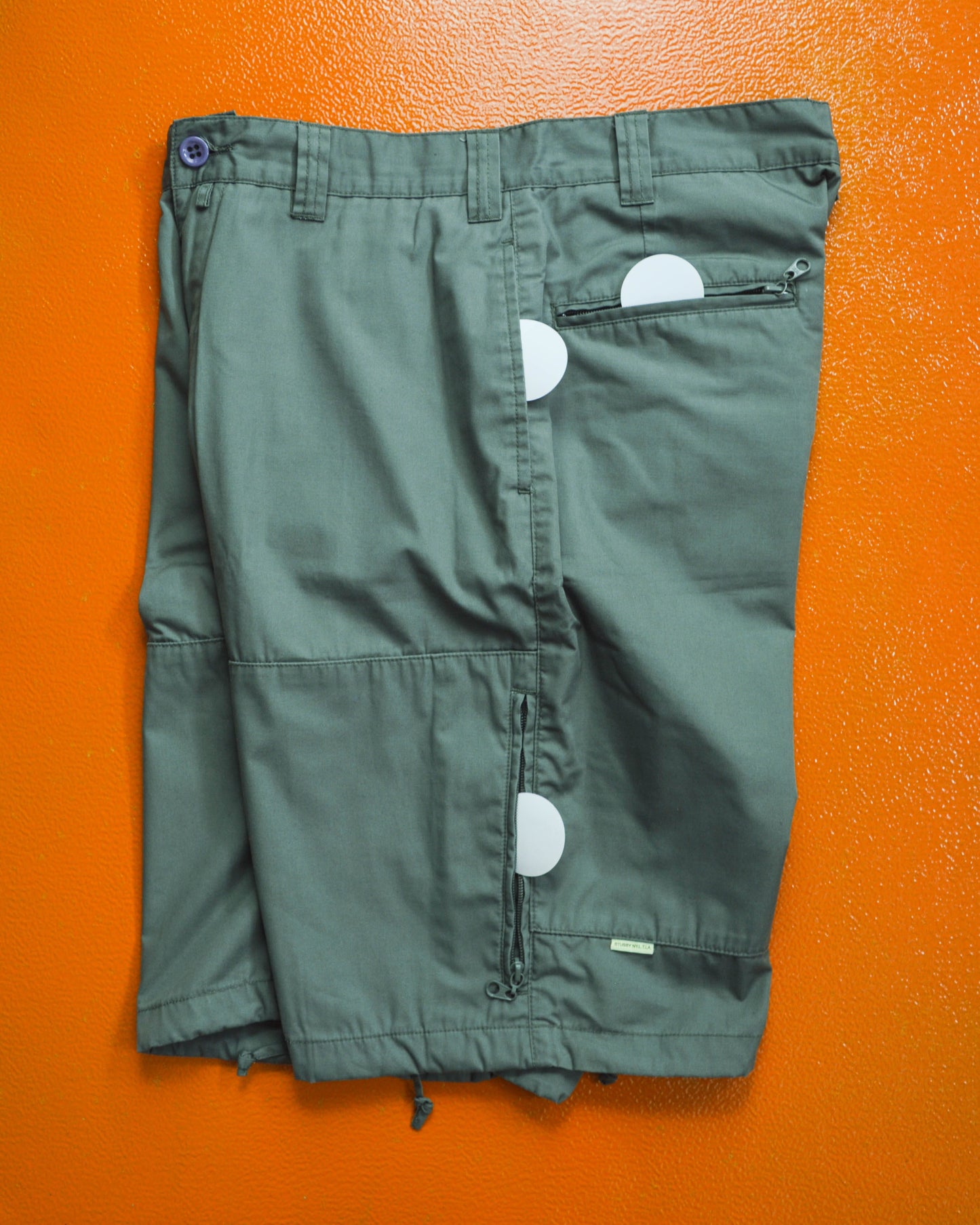 Stussy Grey Side Pocket Cargo Shorts ( 30)