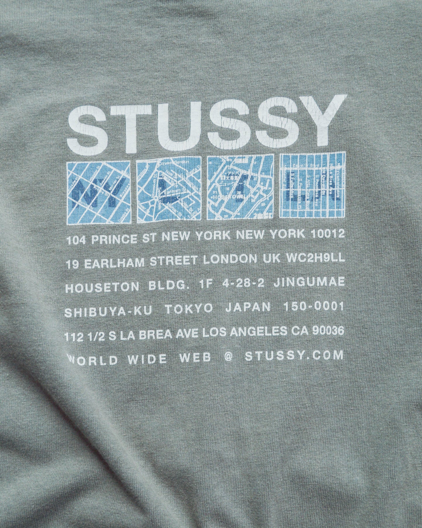 Stussy Old Chapter Location T-shirt (L)