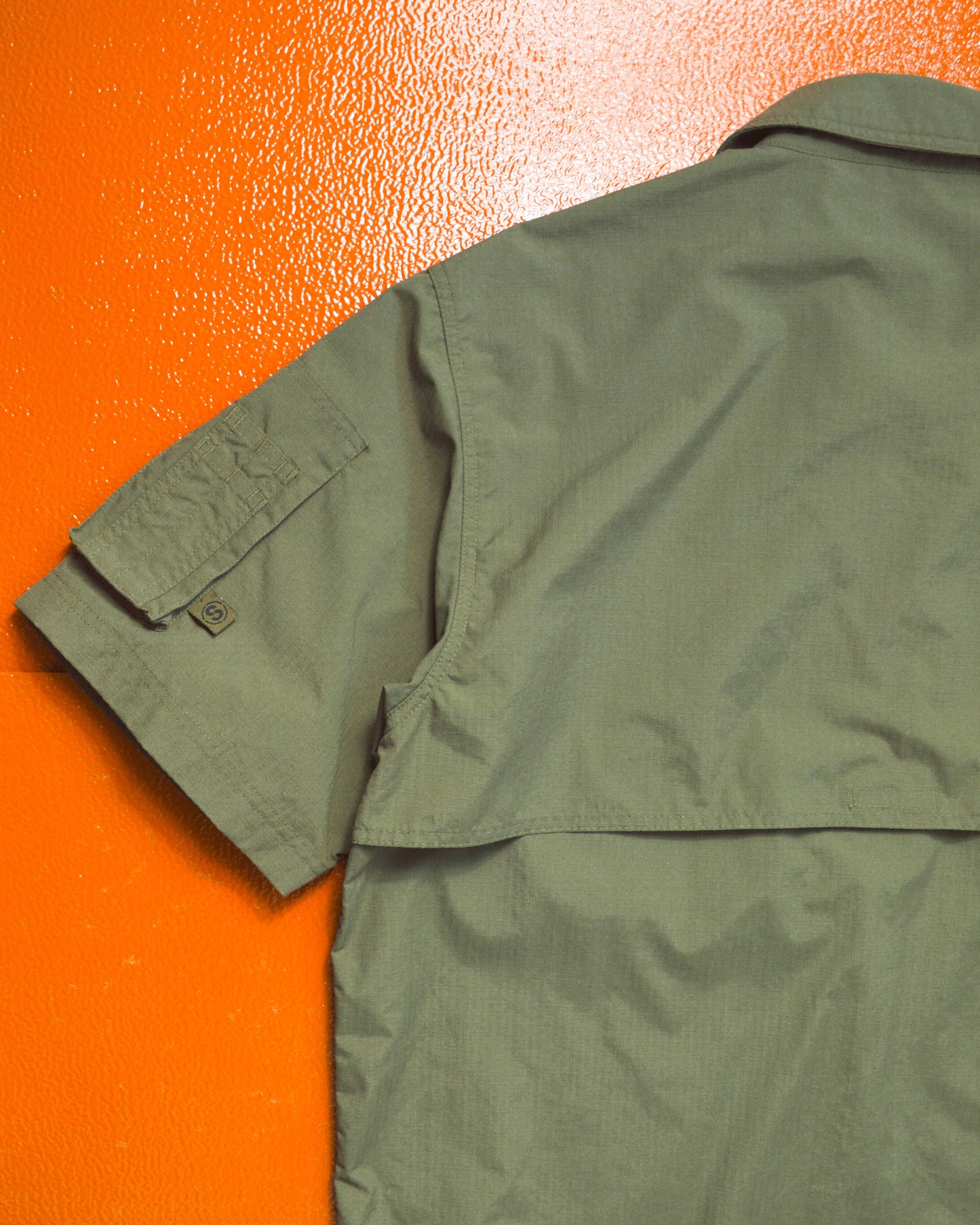Stussy Olive Surplus Ripstop Zip Up Shirt (~M~)