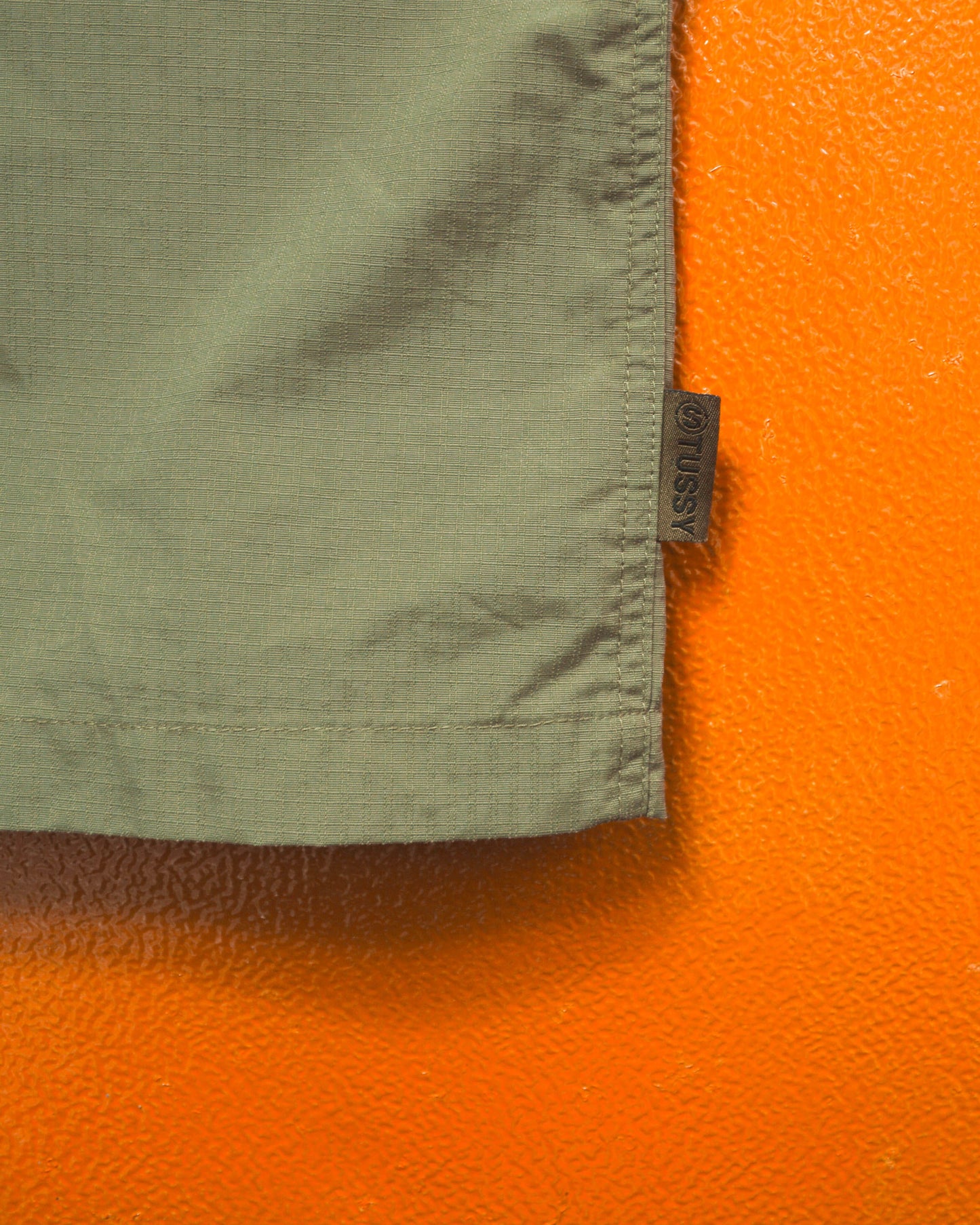 Stussy Olive Surplus Ripstop Zip Up Shirt (~M~)